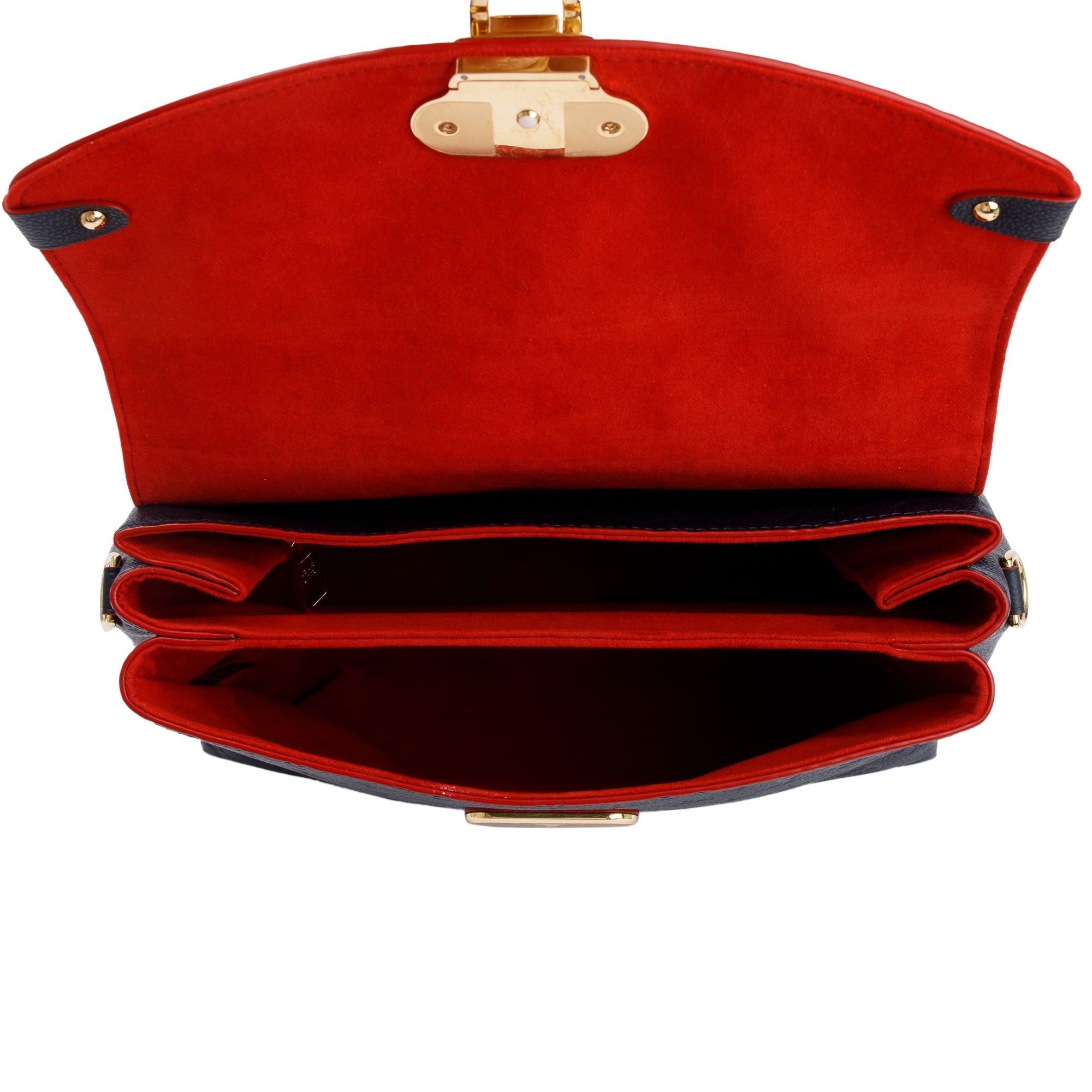 Louis Vuitton 2020 Navy Monogram Empreinte Leather Georges MM w/ Strap