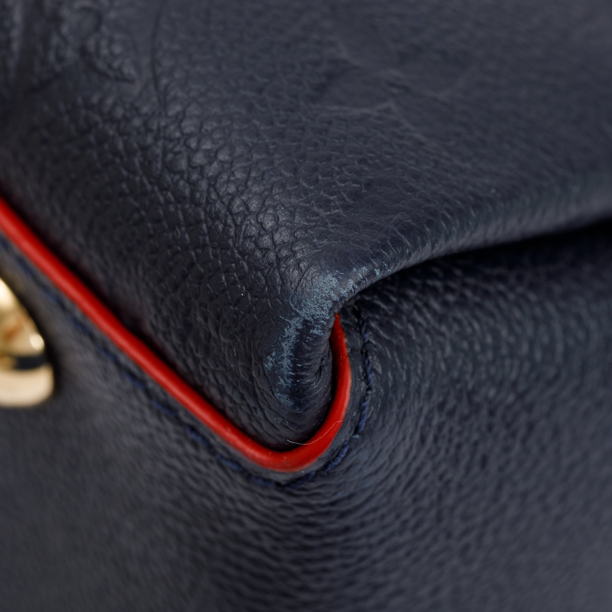 Louis Vuitton 2020 Navy Monogram Empreinte Leather Georges MM w/ Strap