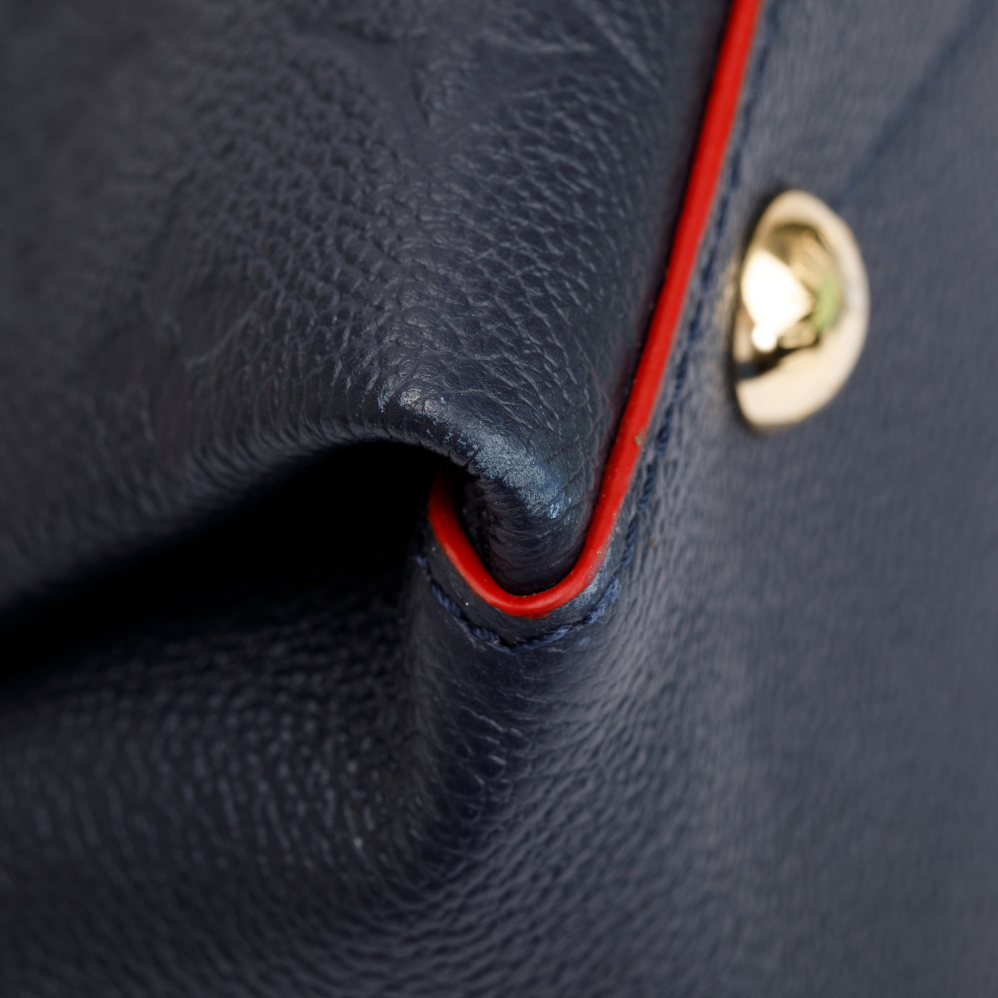 Louis Vuitton 2020 Navy Monogram Empreinte Leather Georges MM w/ Strap