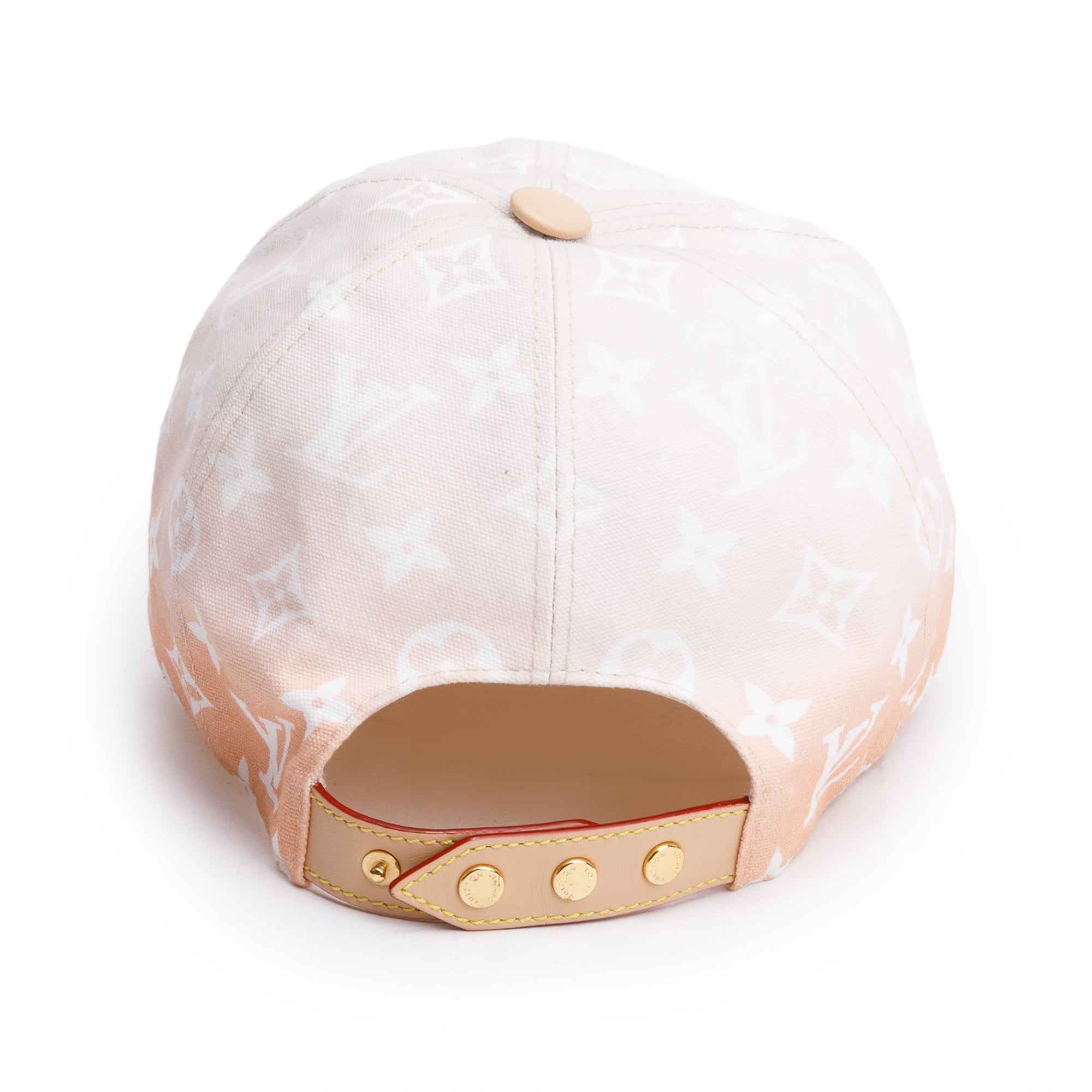 Louis Vuitton 2020 Neutral Monogram 'By The Pool' Gradient Cap w/ Box