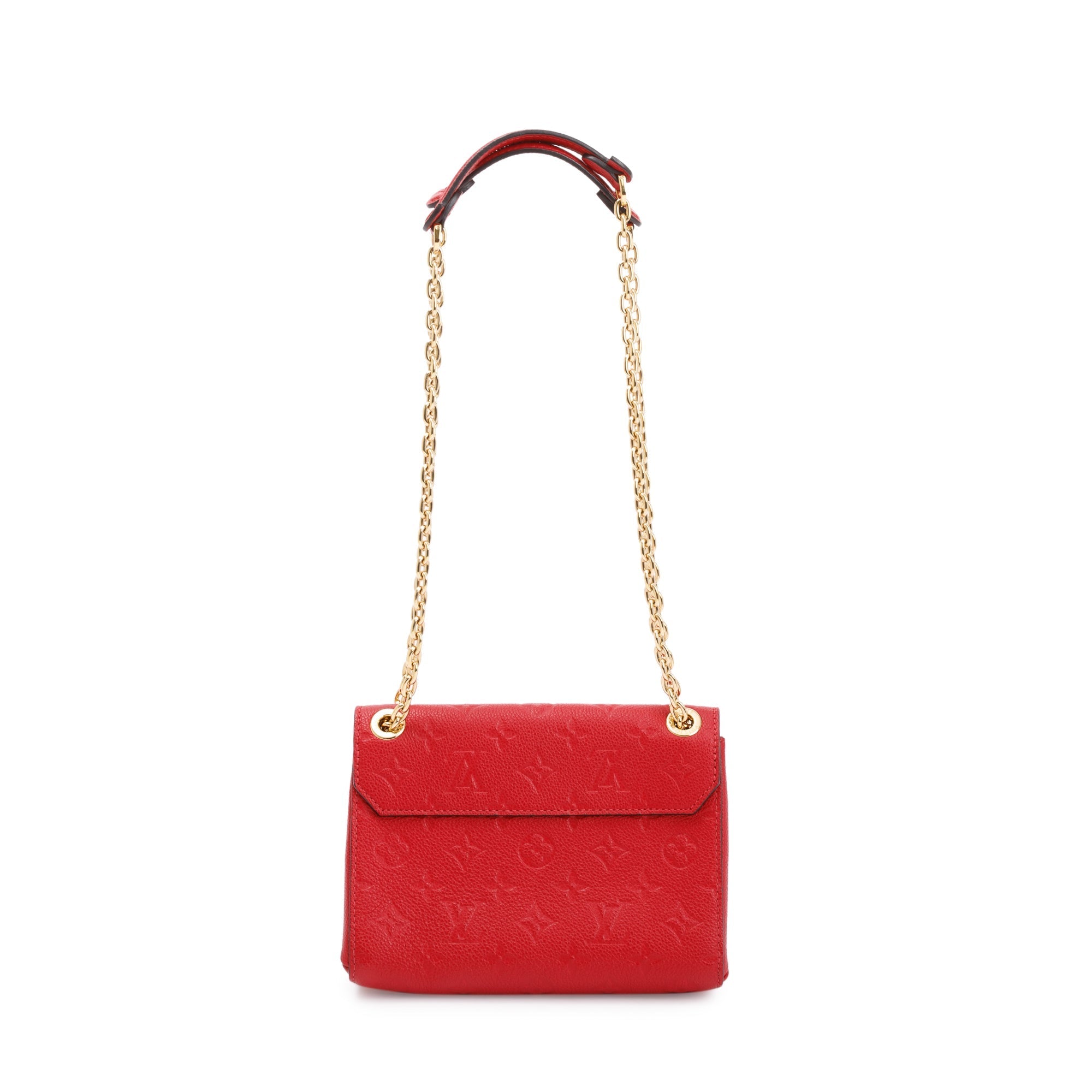 Louis Vuitton 2020 Red Monogram Empreinte Leather Vavin BB