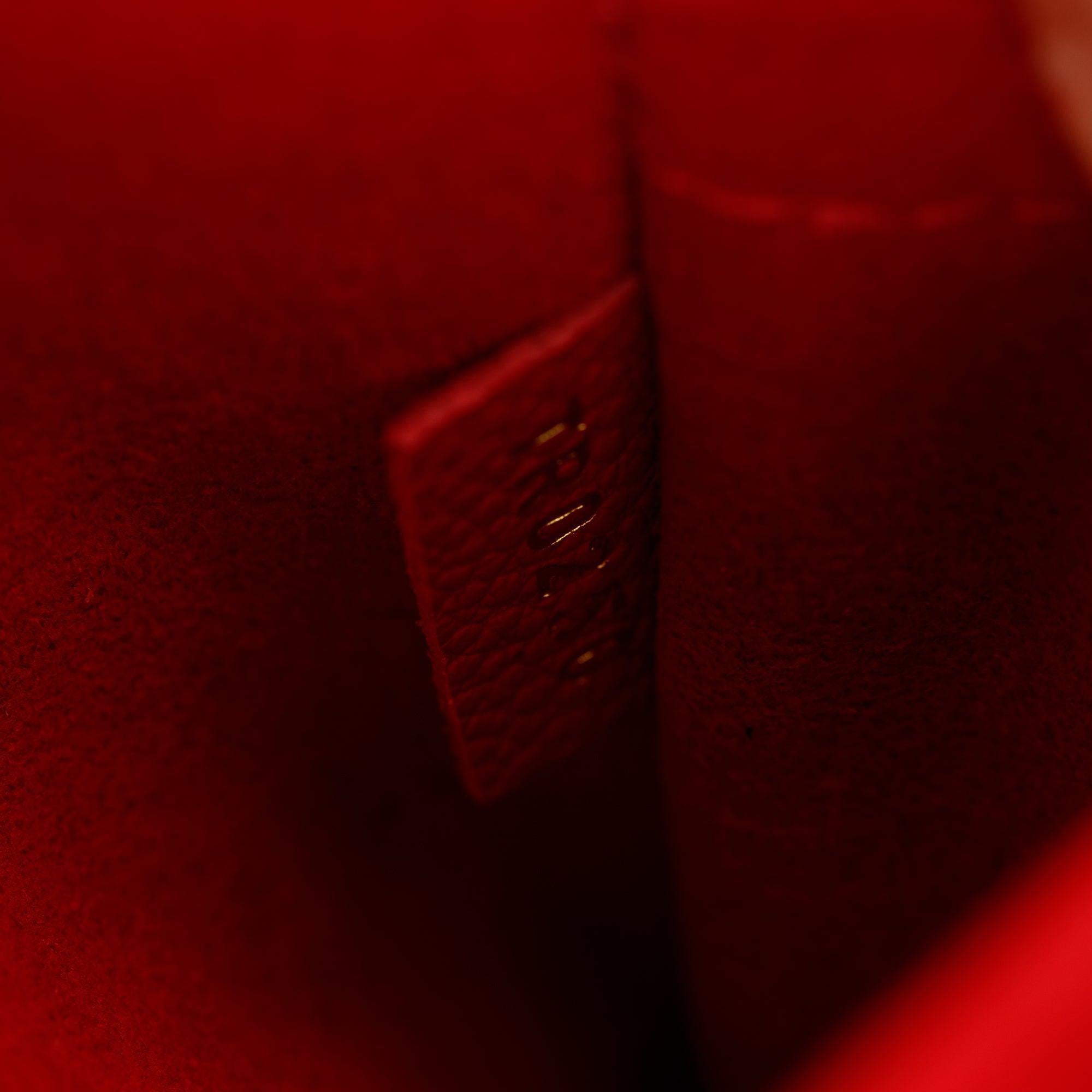 Louis Vuitton 2020 Red Monogram Empreinte Leather Vavin BB