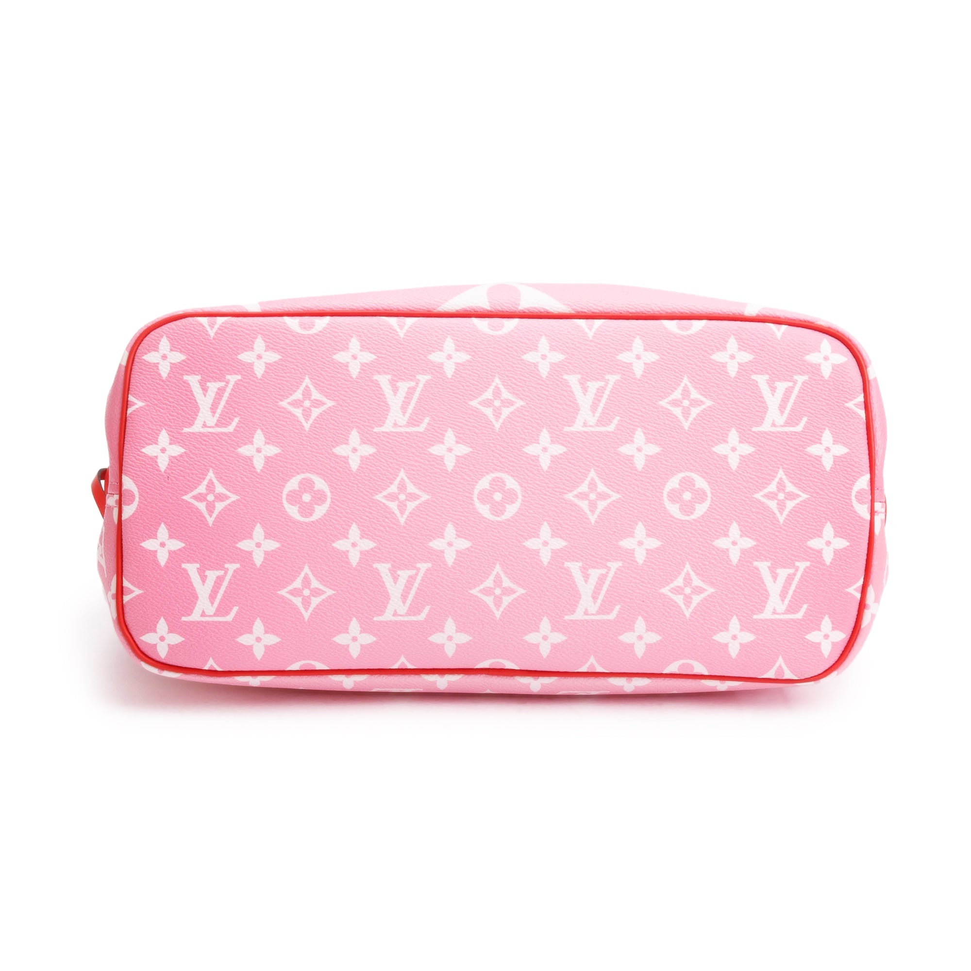 Louis Vuitton 2020 Red/Pink Monogram Escale Neverfull MM w/ Pouch & Box