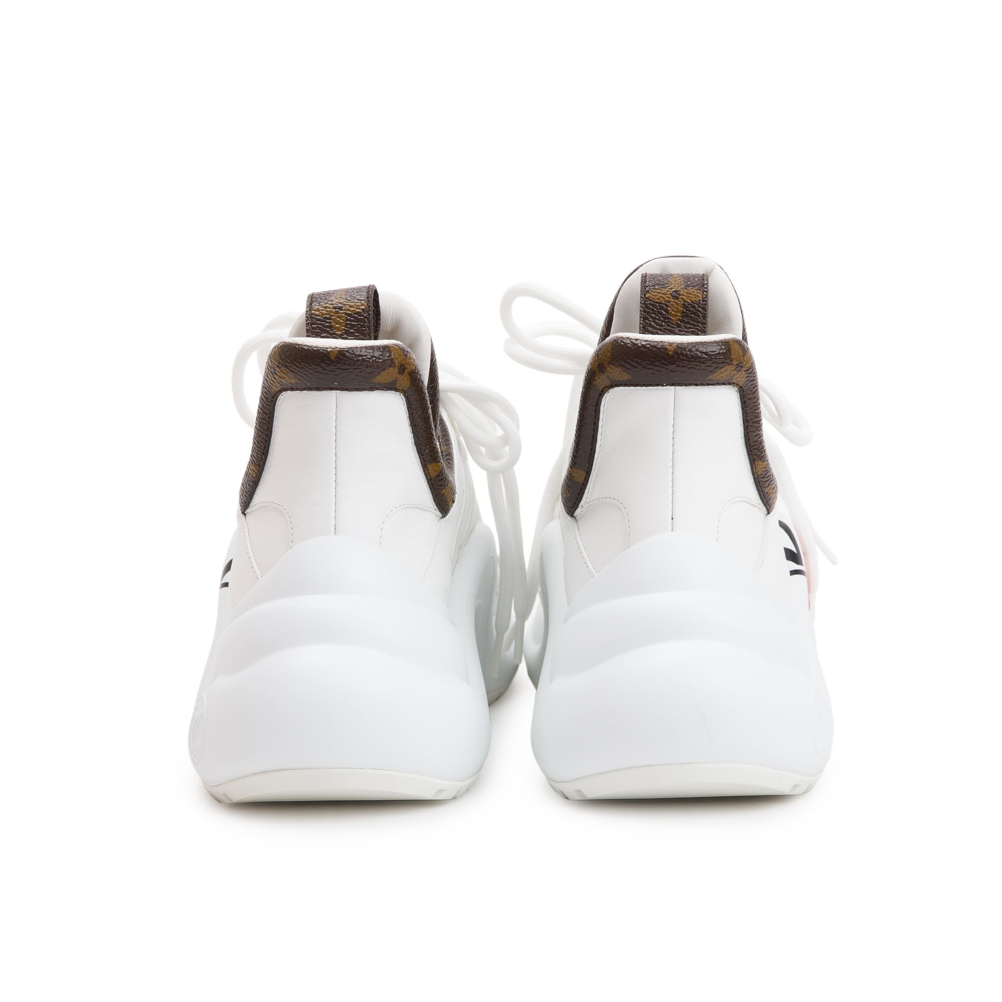 Louis Vuitton 2020 White LV Archlight Sneakers, Size 37.5 w/ Box
