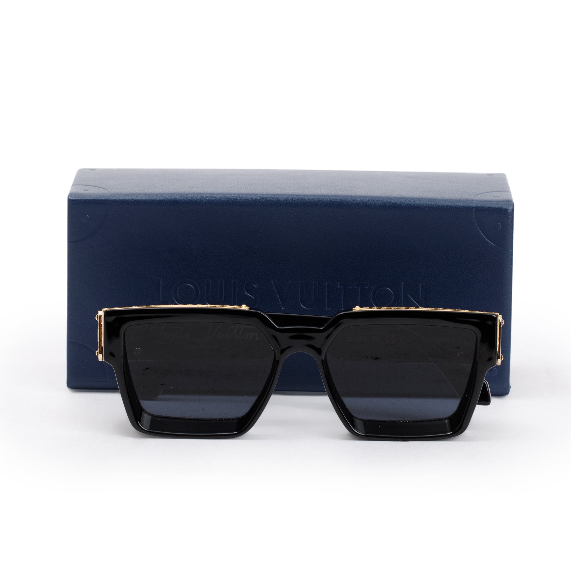 Louis Vuitton 2021 Black Acetate 1.1 Millionaires Sunglasses w/ Case