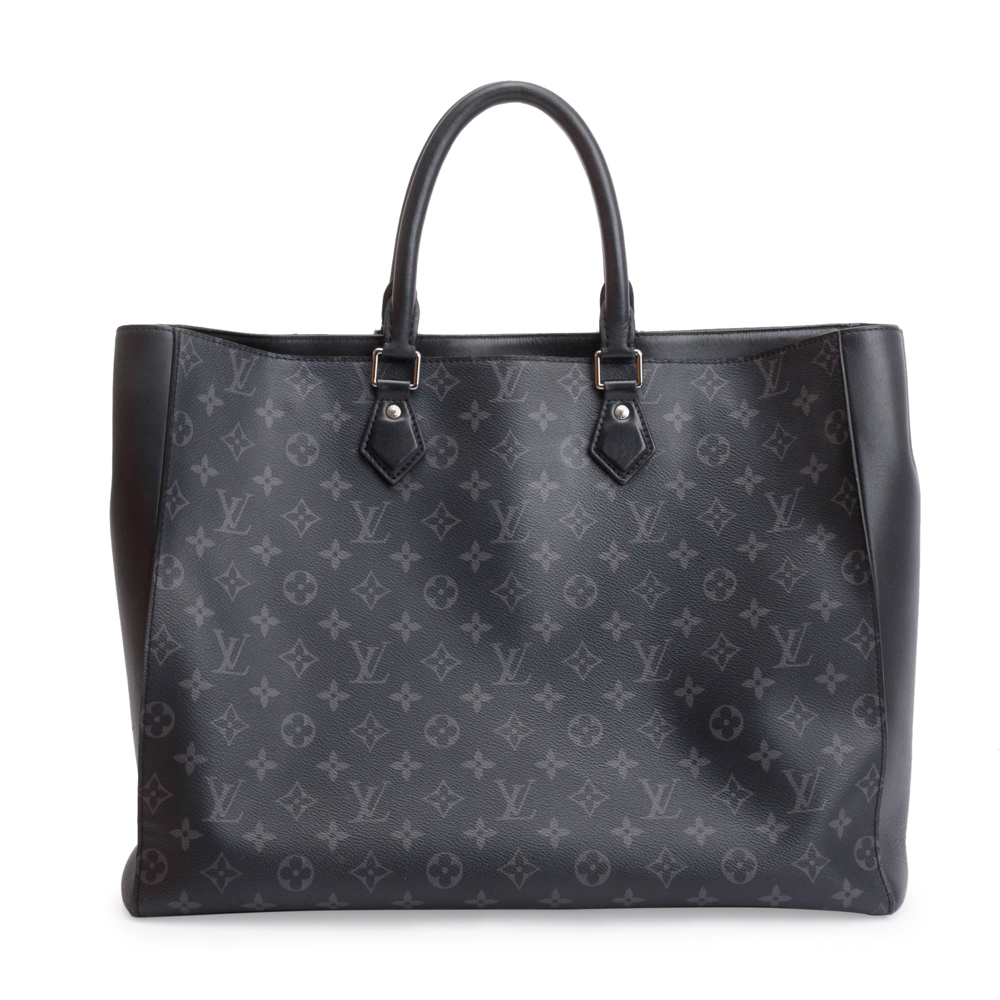 Louis Vuitton 2021 Black Monogram Eclipse Grand Sac w/ Pouch, Box & Receipt