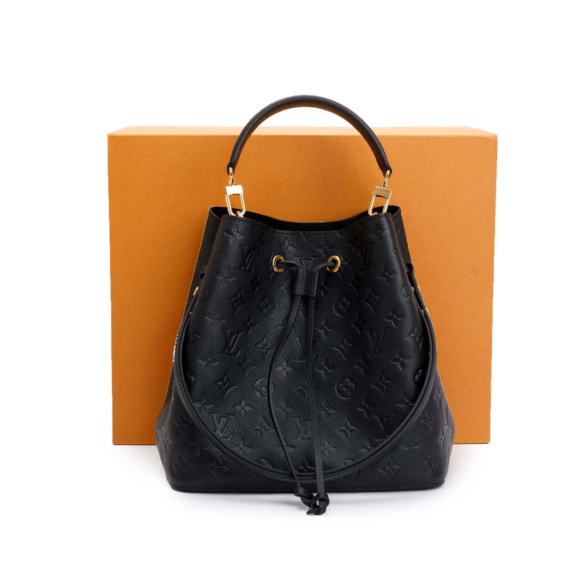 Louis Vuitton 2021 Black Monogram Empreinte Leather Neonoe MM w/ Box & Receipt