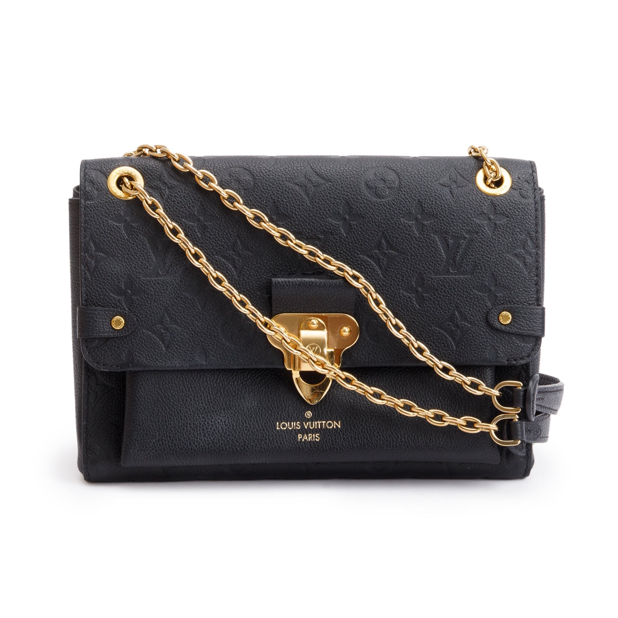 Louis Vuitton 2021 Black Monogram Empreinte Leather Vavin PM w/ Box & Receipt