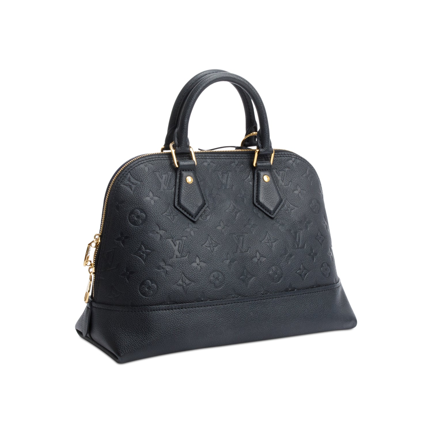 Louis Vuitton 2021 Black Monogram Empreinte Neo Alma PM w/ Strap & Receipt
