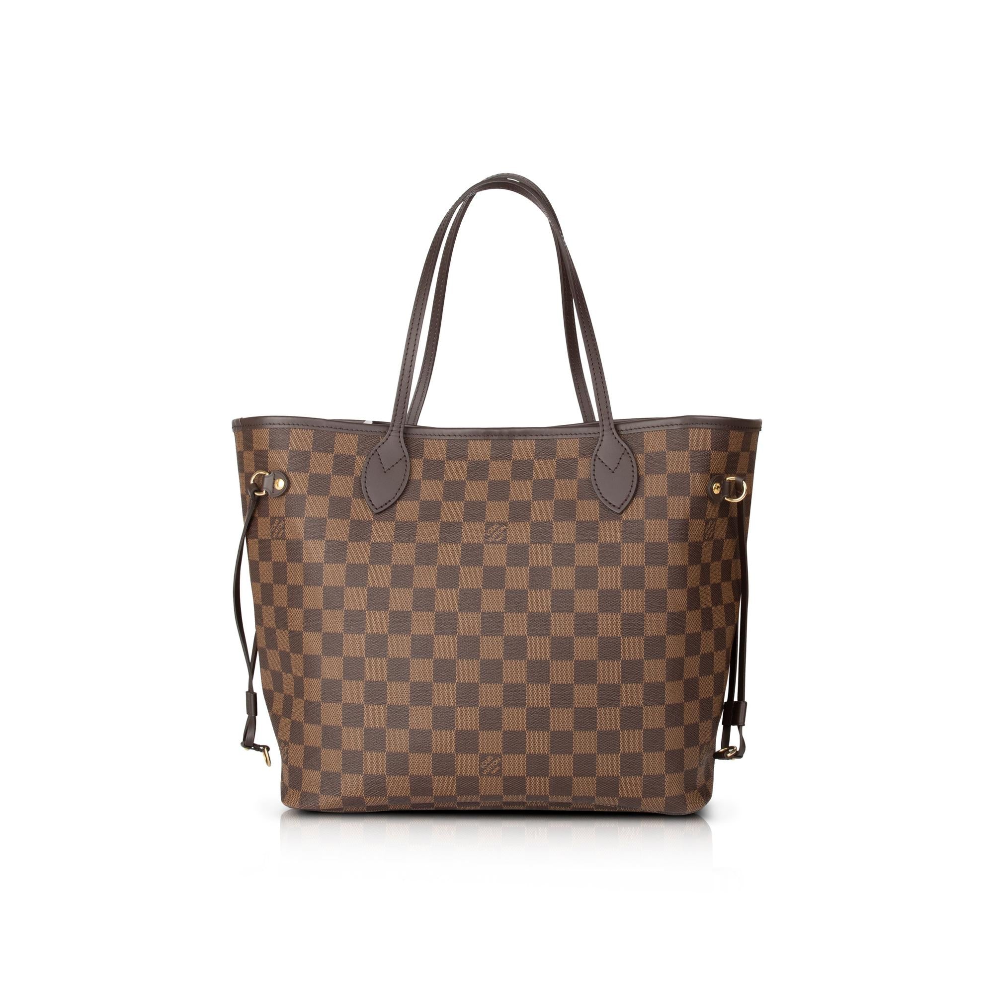 Louis Vuitton 2021 Damier Ebene Neverfull MM w/ Pouch, Box & Receipt