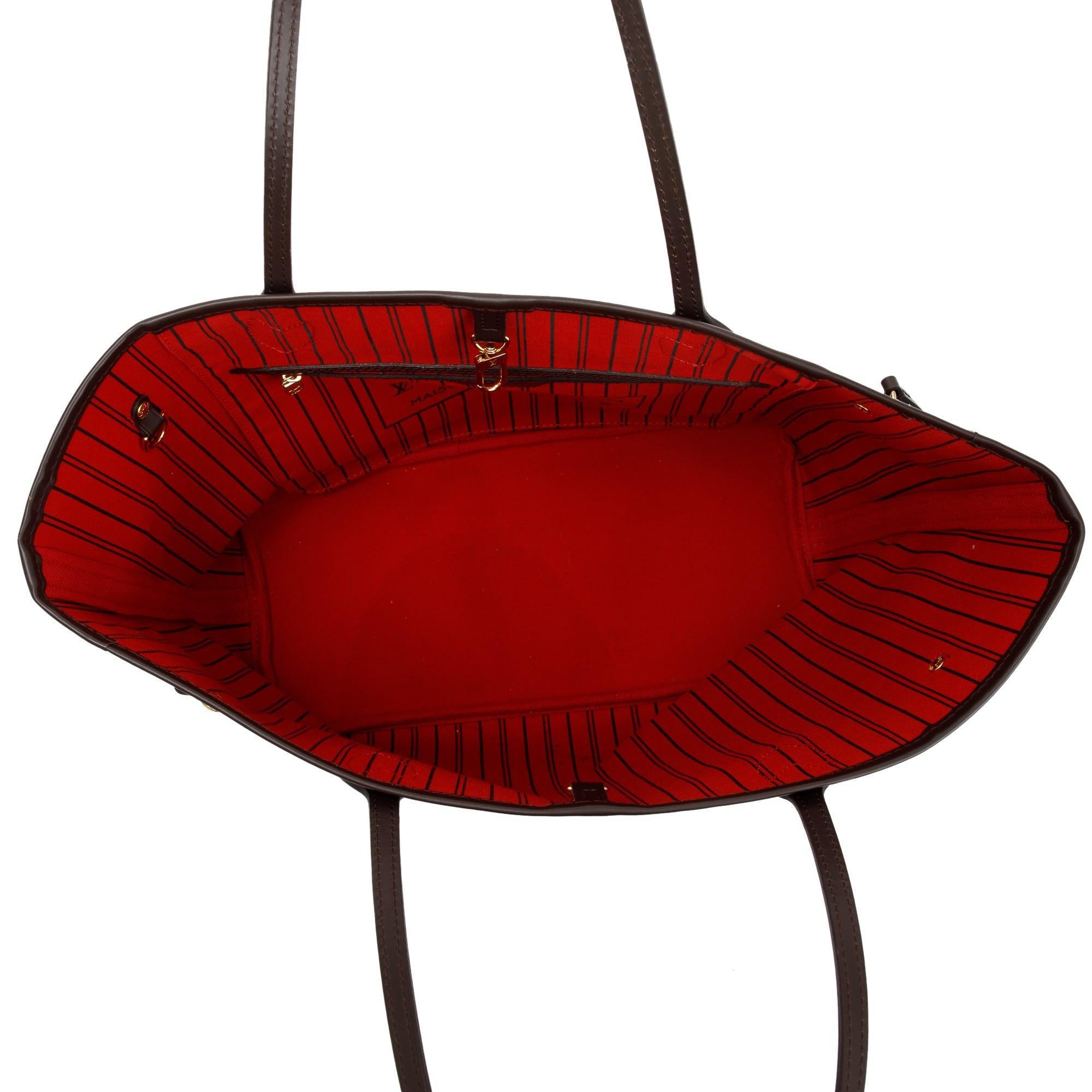 Louis Vuitton 2021 Damier Ebene Neverfull MM w/ Receipt