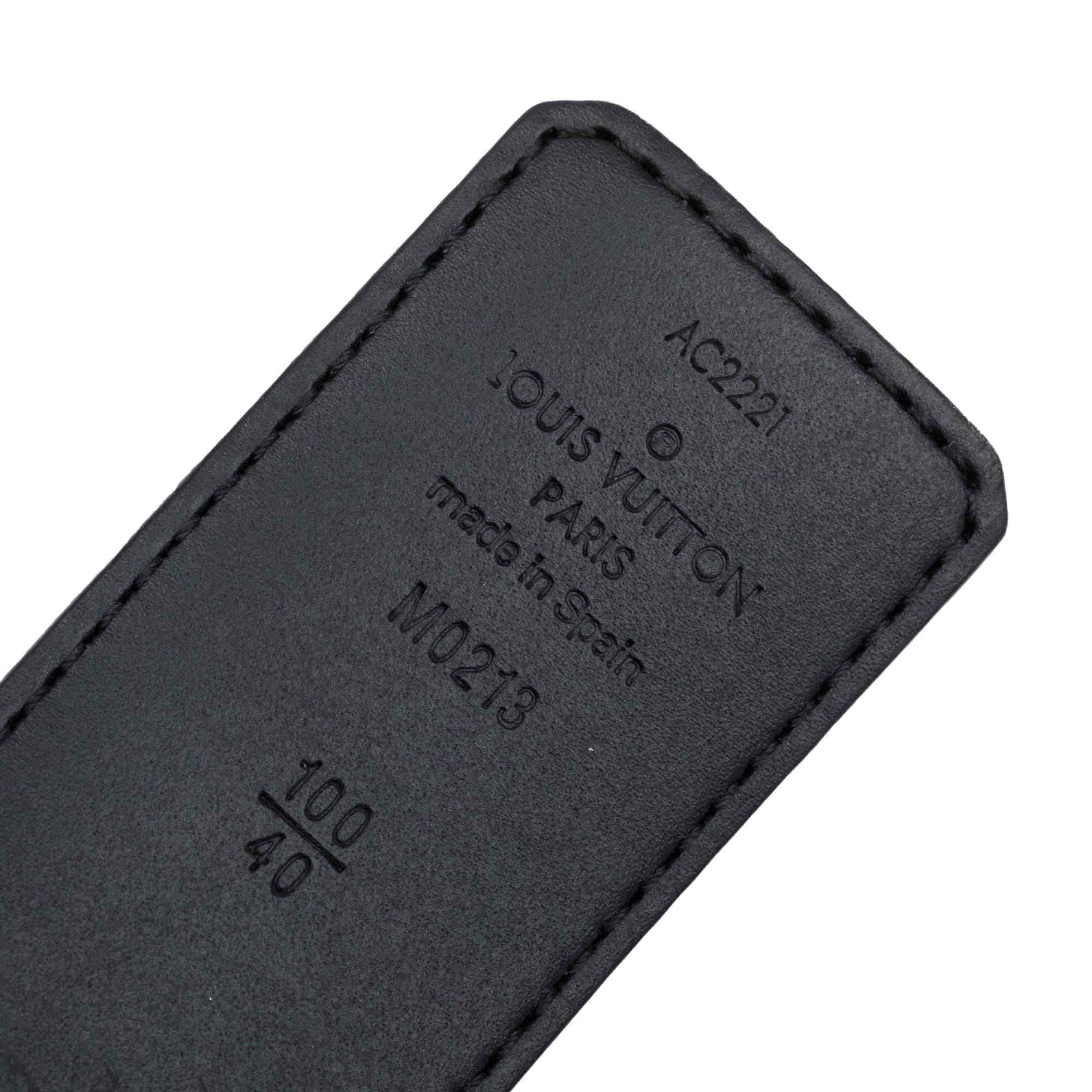 Louis Vuitton 2021 Damier Graphite LV Initiales 40MM Belt, Size 100 40