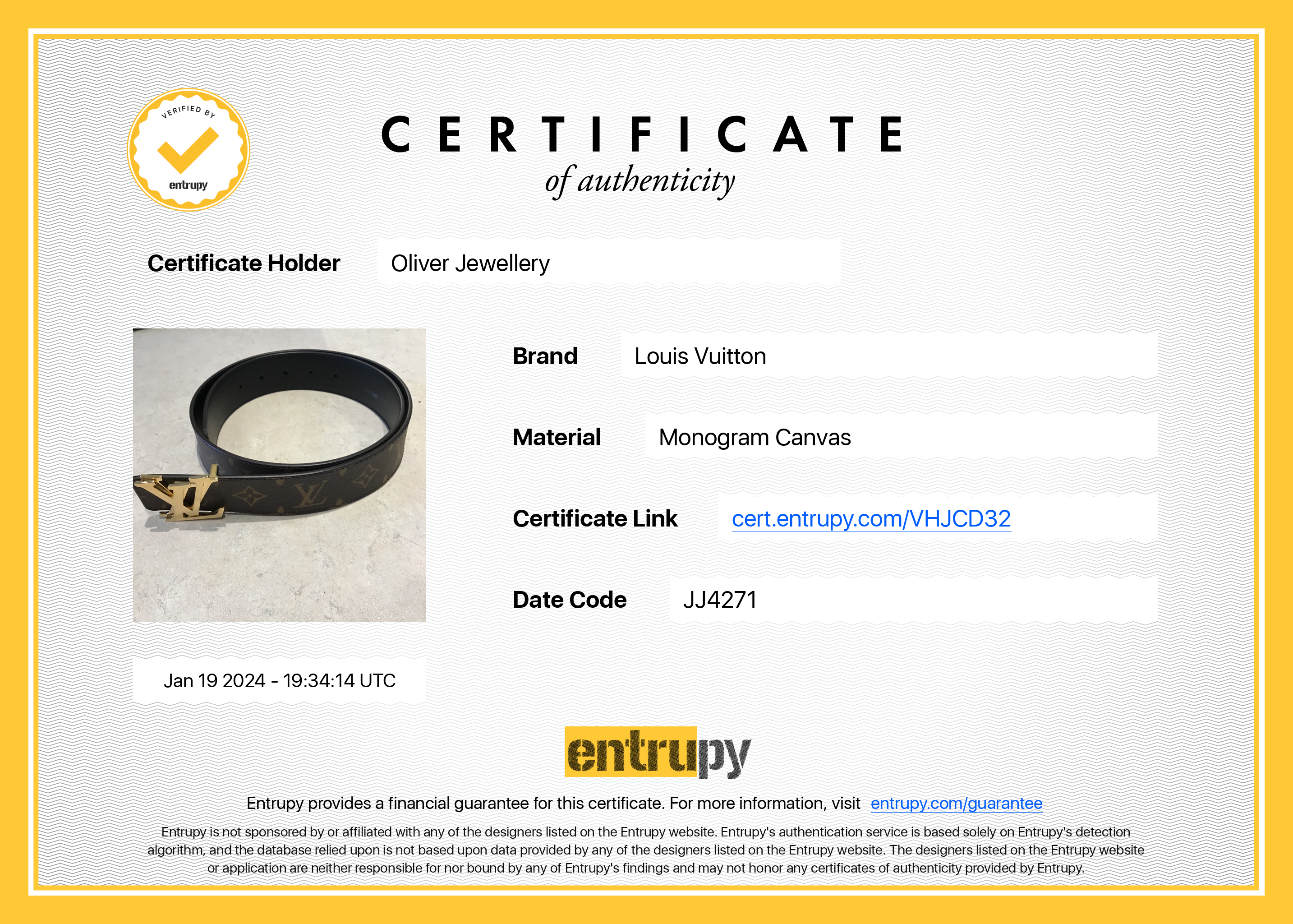 Louis Vuitton 2021 Monogram Canvas & Black Leather LV Shake 40 MM Reversible Belt 85 34