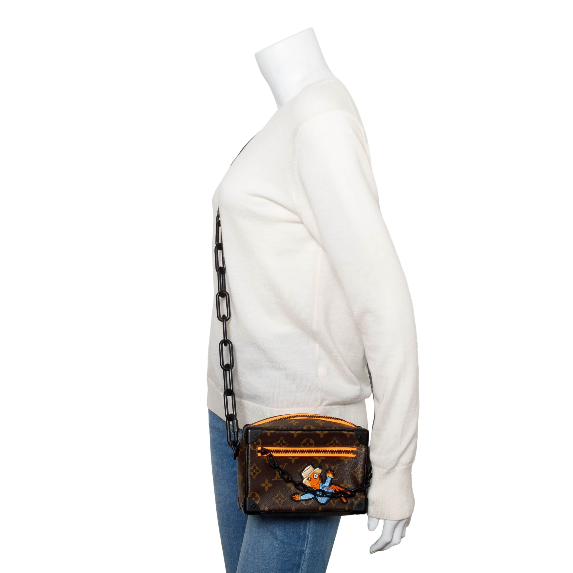 Louis Vuitton 2021 Monogram LV Friends Patch Mini Solar Ray Soft Trunk Bag