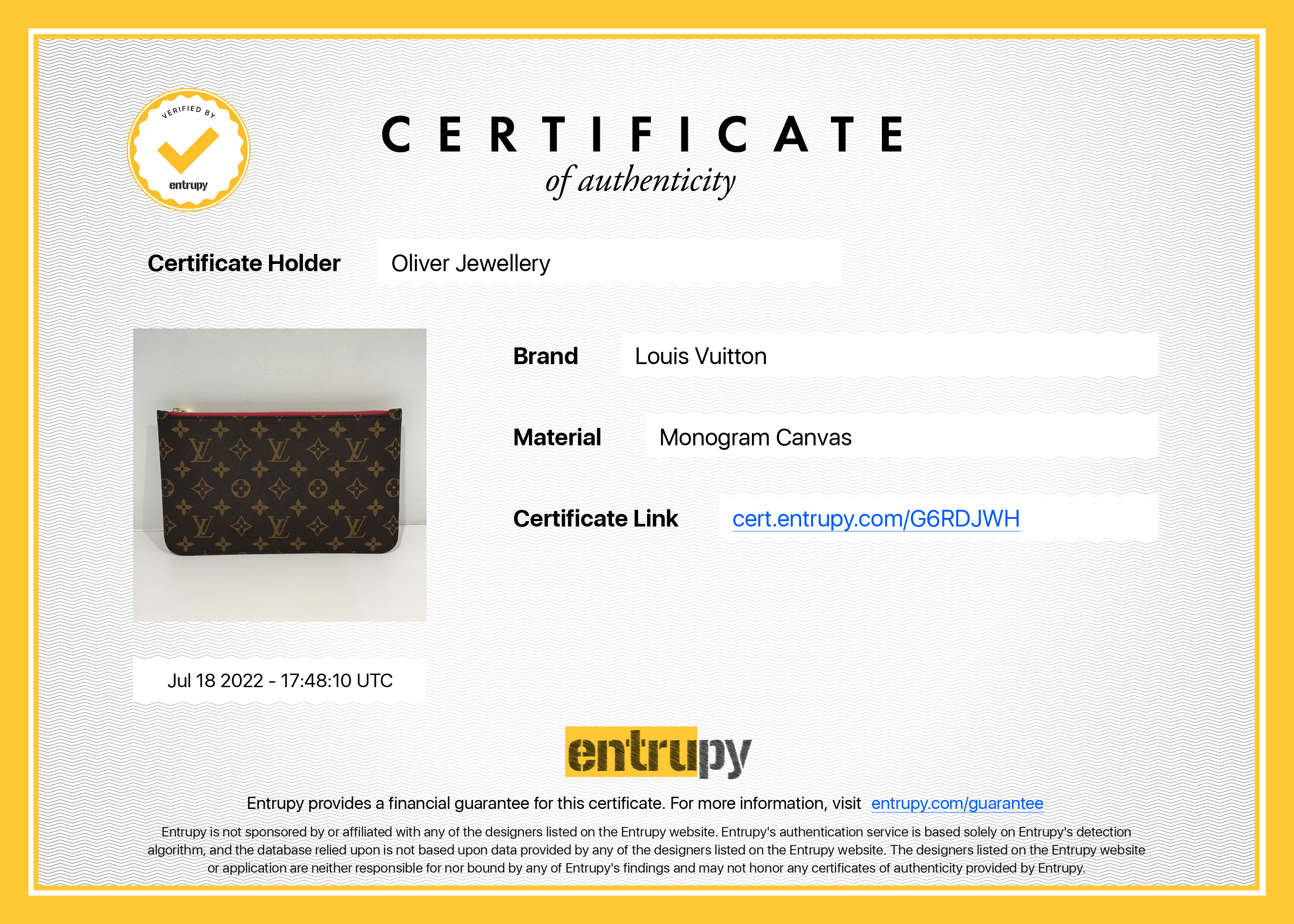 Louis Vuitton 2021 Monogram Neverfull Pochette