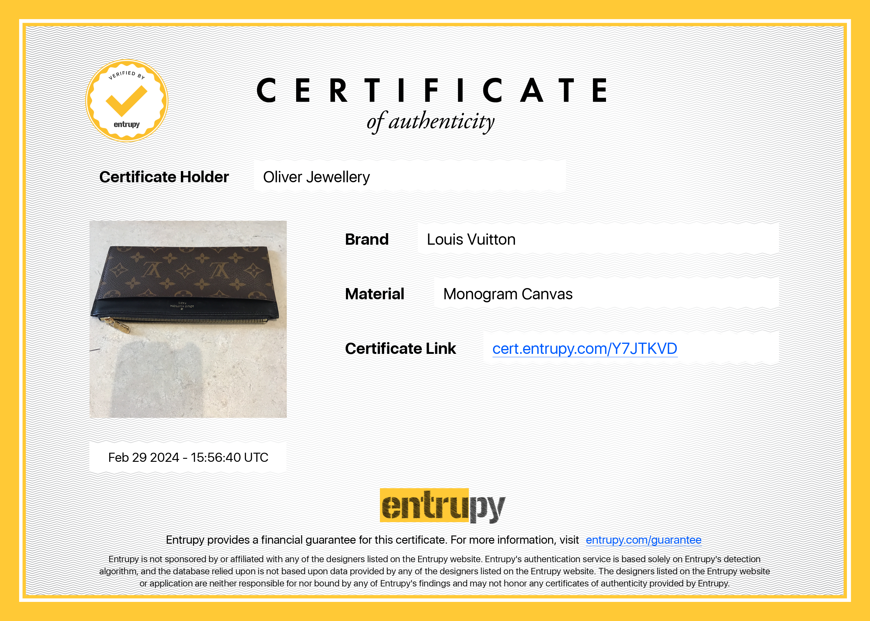 Louis Vuitton 2021 Monogram Slim Purse w/ Box & Receipt