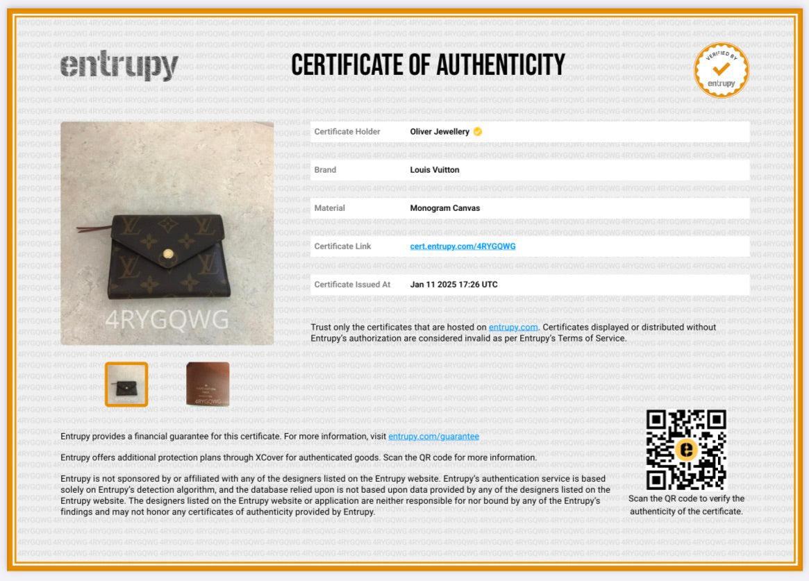 Louis Vuitton 2021 Monogram Victorine Wallet w/ Box & Receipt