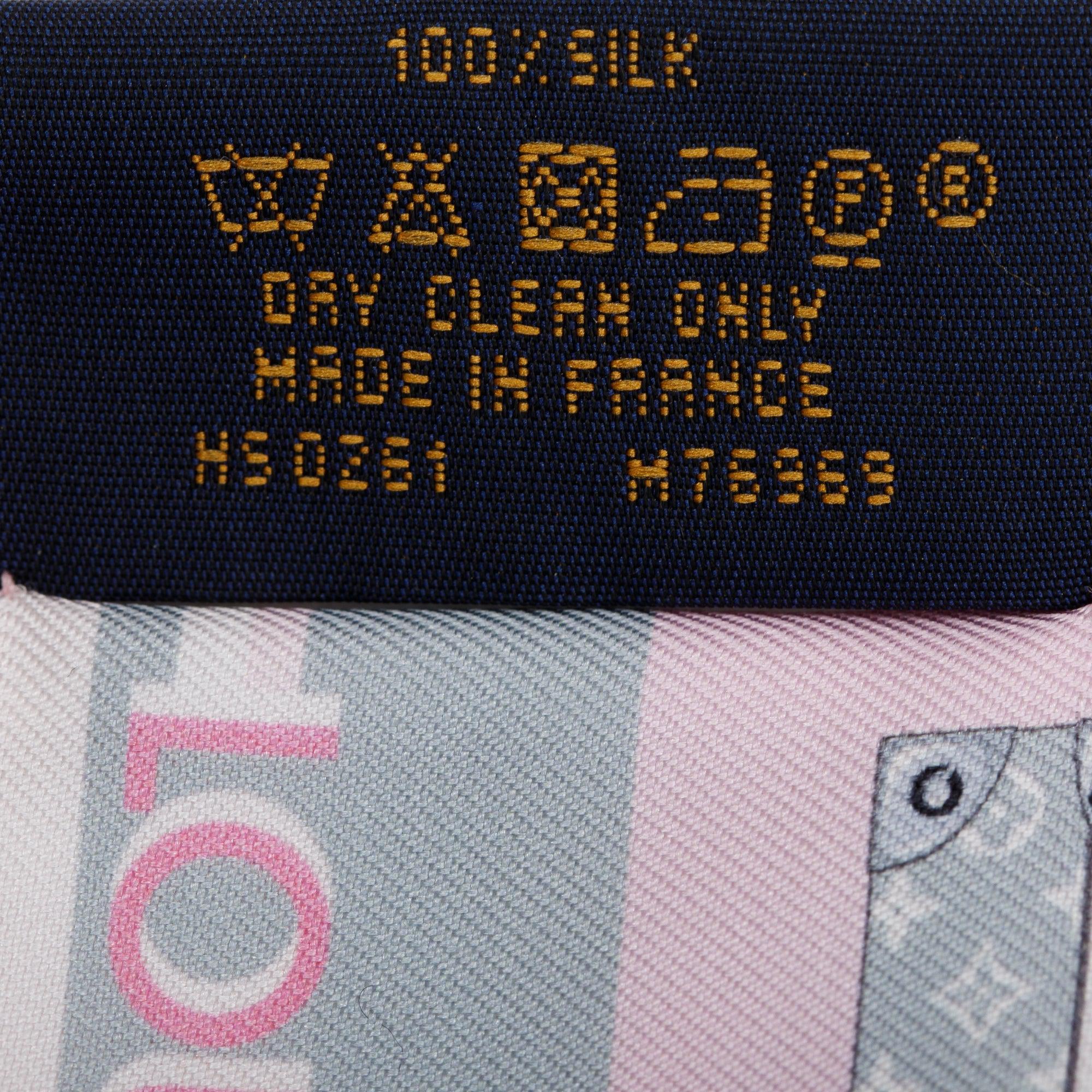 Louis Vuitton 2021 Pink & Multicolour Silk Malle Fleurs Bandeau w/ Box & Receipt