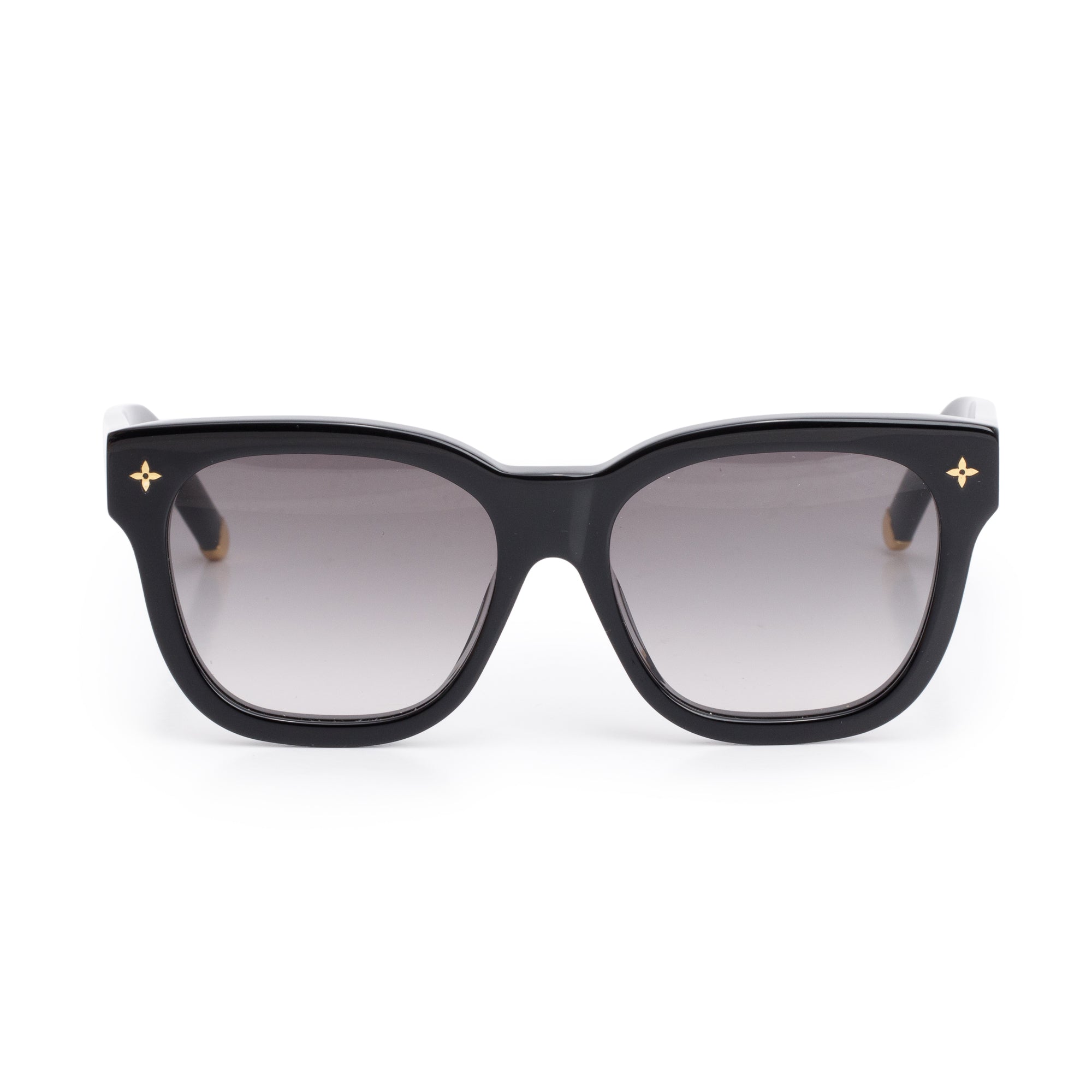 Louis Vuitton 2021 Z1523E Black Acetate My Monogram Square Sunglasses w/ Box & Case