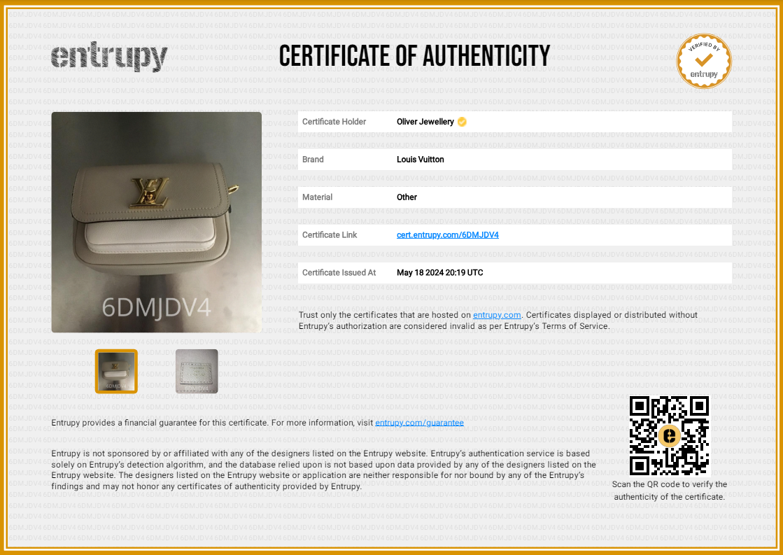 Louis Vuitton 2022 Beige Leather LockMe Tender Bag w/ Box