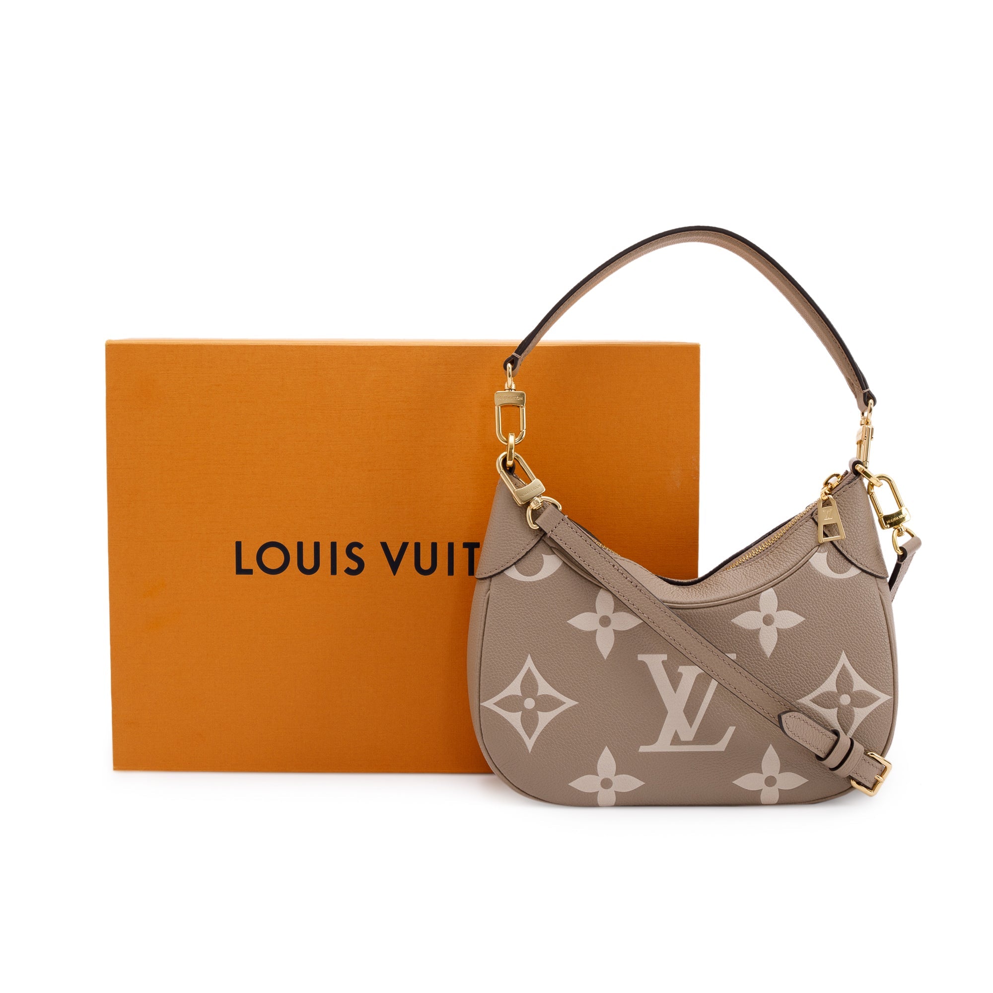 Louis Vuitton 2022 Bicolor Monogram Empreinte Bagatelle w/ Box