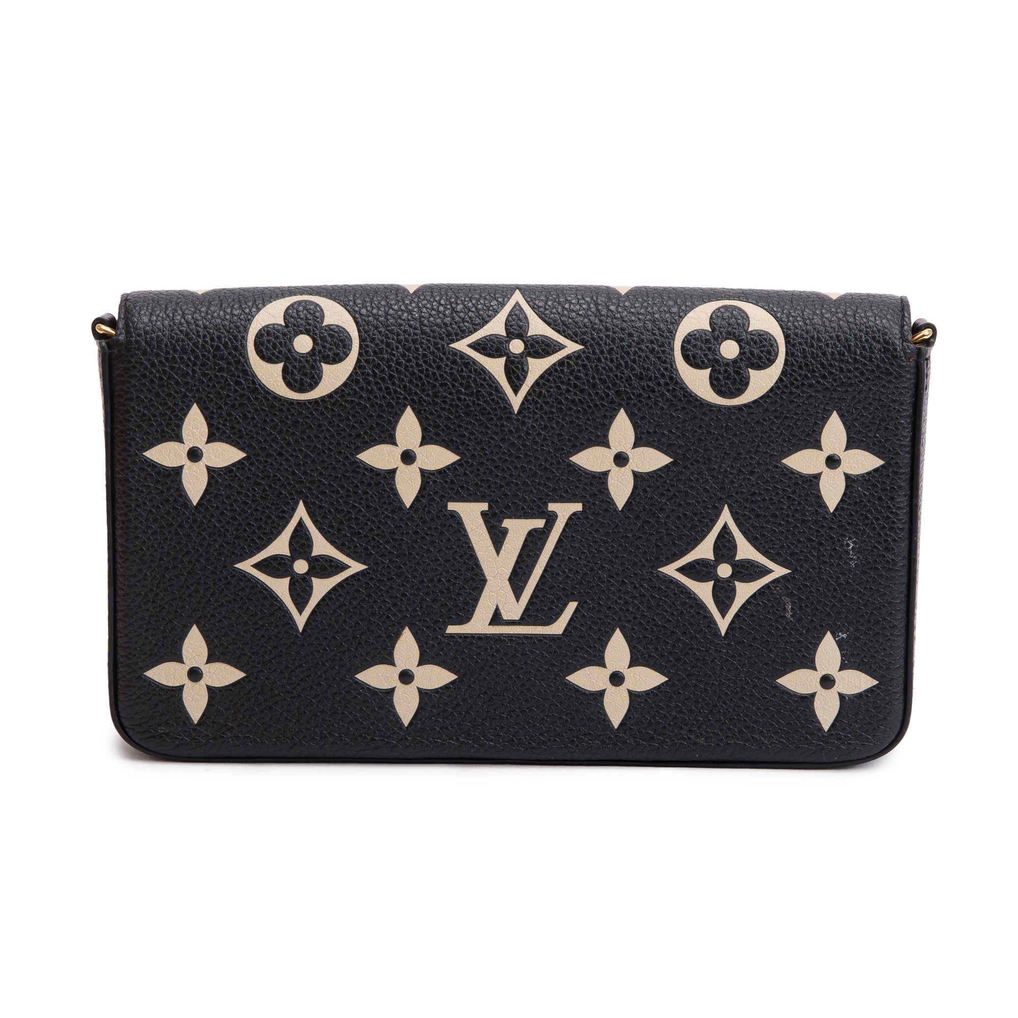 Louis Vuitton 2022 Bicolor Monogram Empreinte Leather Felicie Pochette w/ Inserts & Box