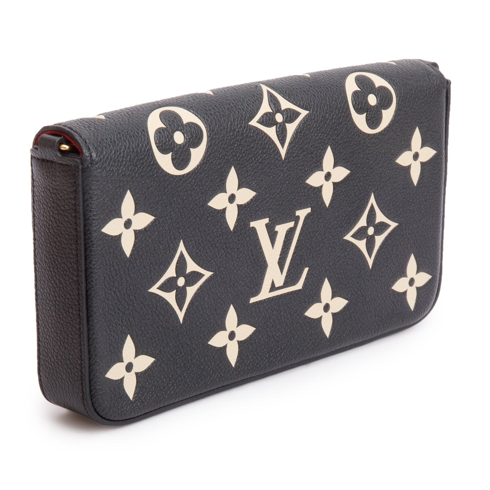 Louis Vuitton 2022 Bicolor Monogram Empreinte Leather Felicie Pochette w/ Inserts & Box