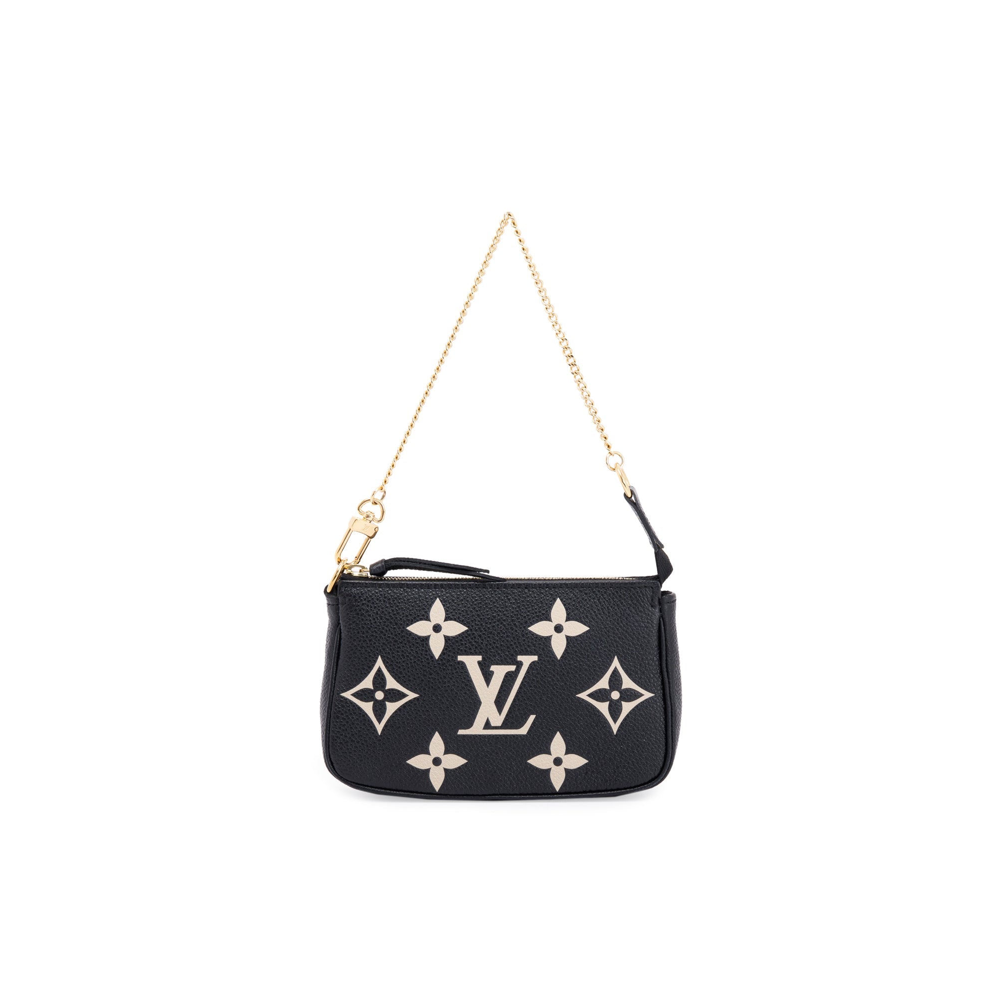 Louis Vuitton 2022 Bicolor Monogram Empreinte Leather Mini Pochette Accessories w/ Box