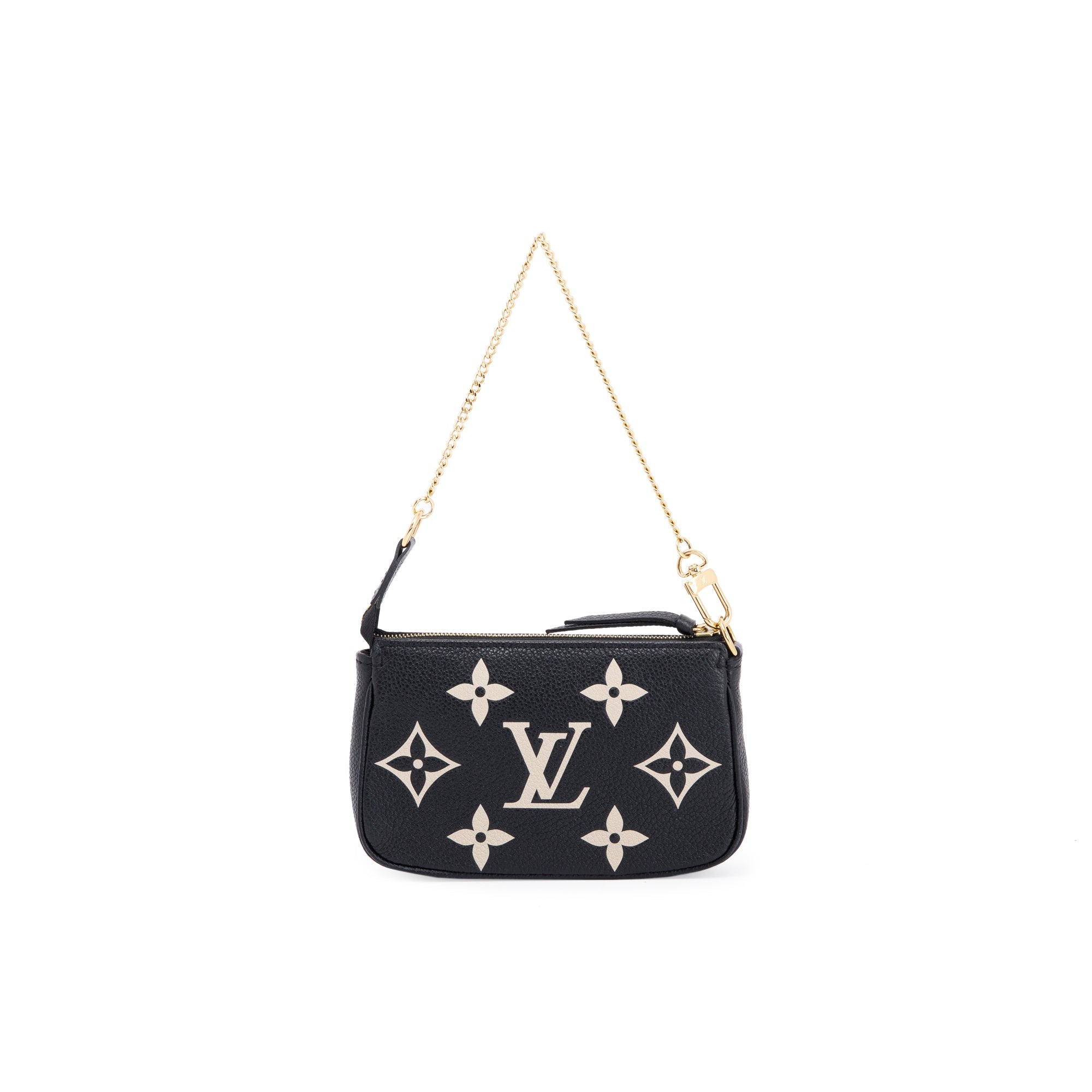 Louis Vuitton 2022 Bicolor Monogram Empreinte Leather Mini Pochette Accessories w/ Box