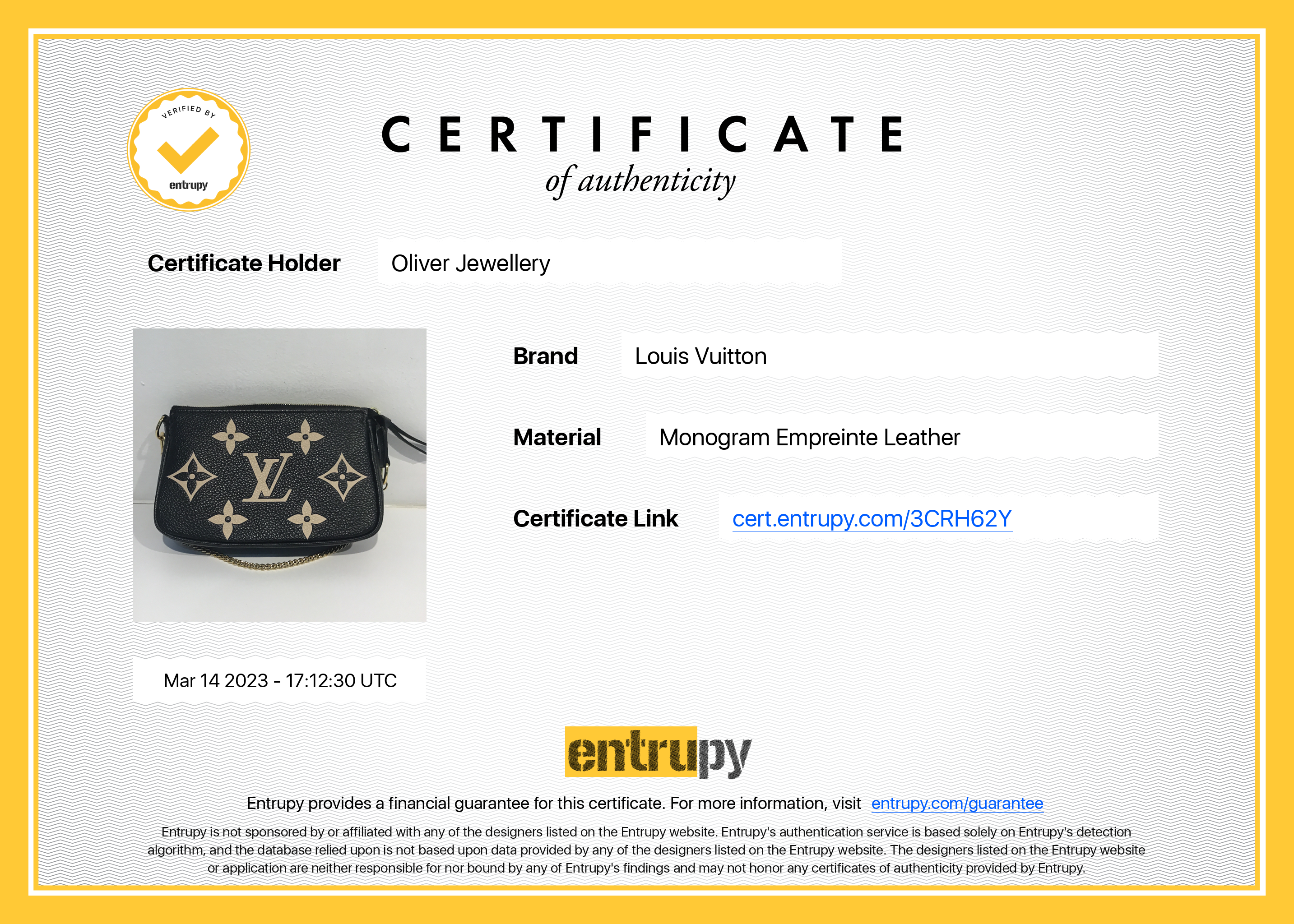Louis Vuitton 2022 Bicolor Monogram Empreinte Leather Mini Pochette Accessories w/ Box
