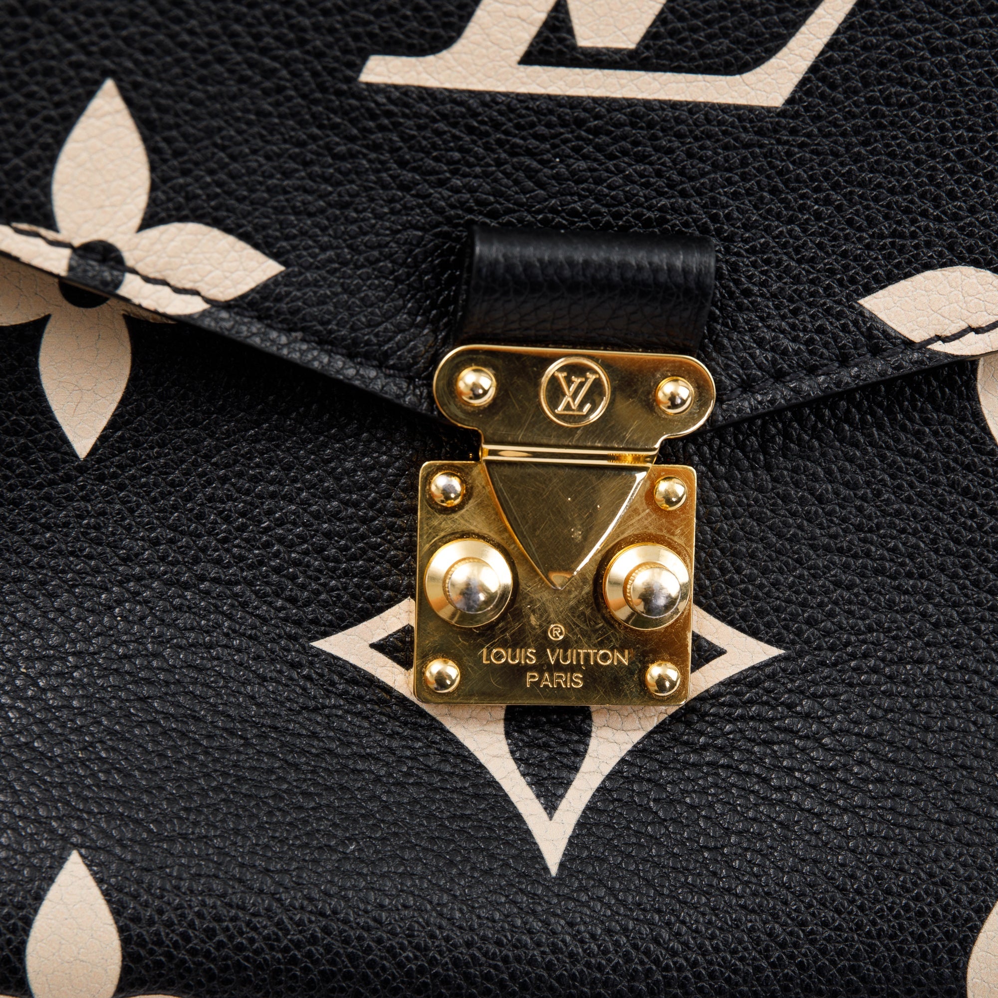 Louis Vuitton 2022 Bicolor Monogram Empreinte Pochette Metis w/ Box
