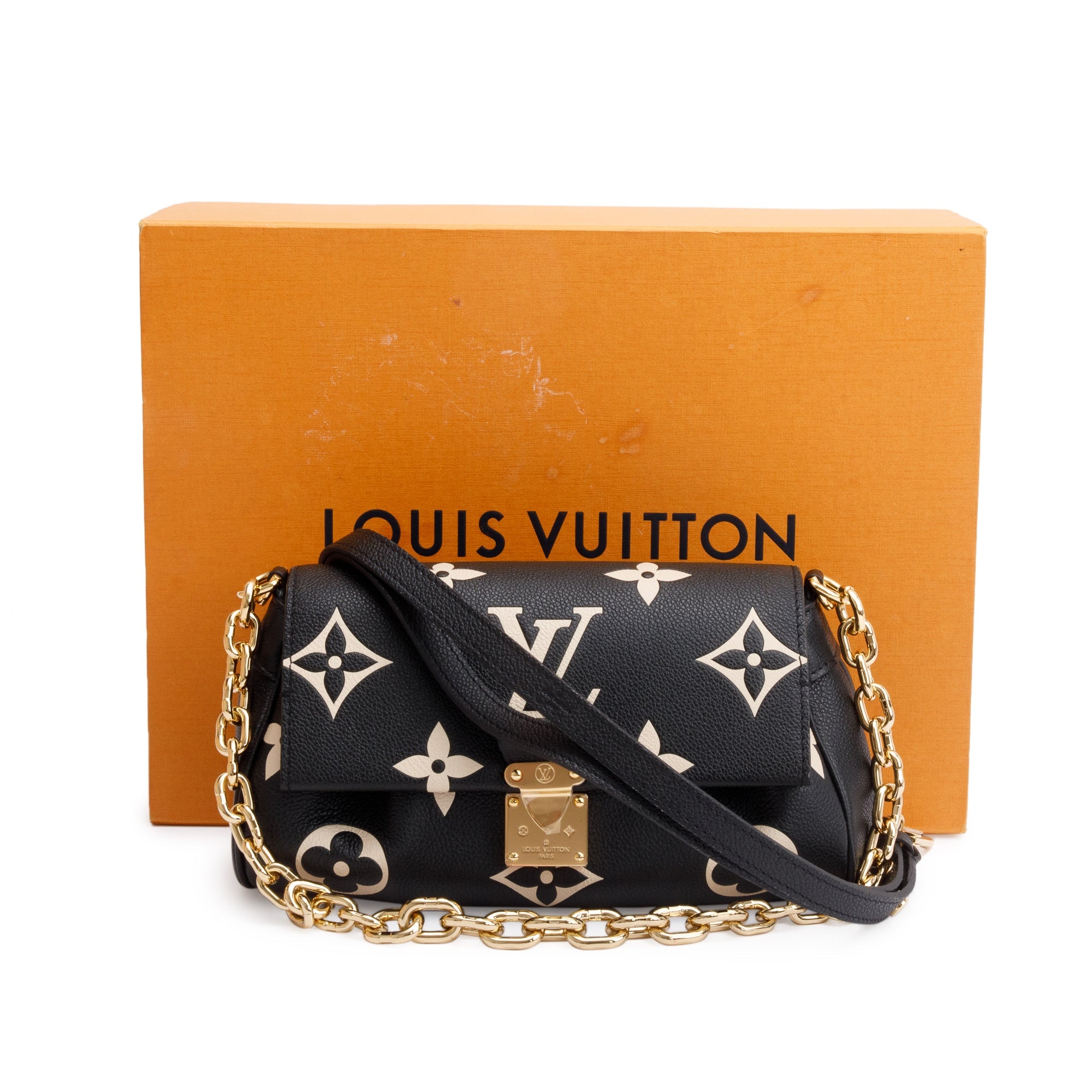 Louis Vuitton 2022 Bicolour Monogram Giant Empreinte Favorite w/ Box