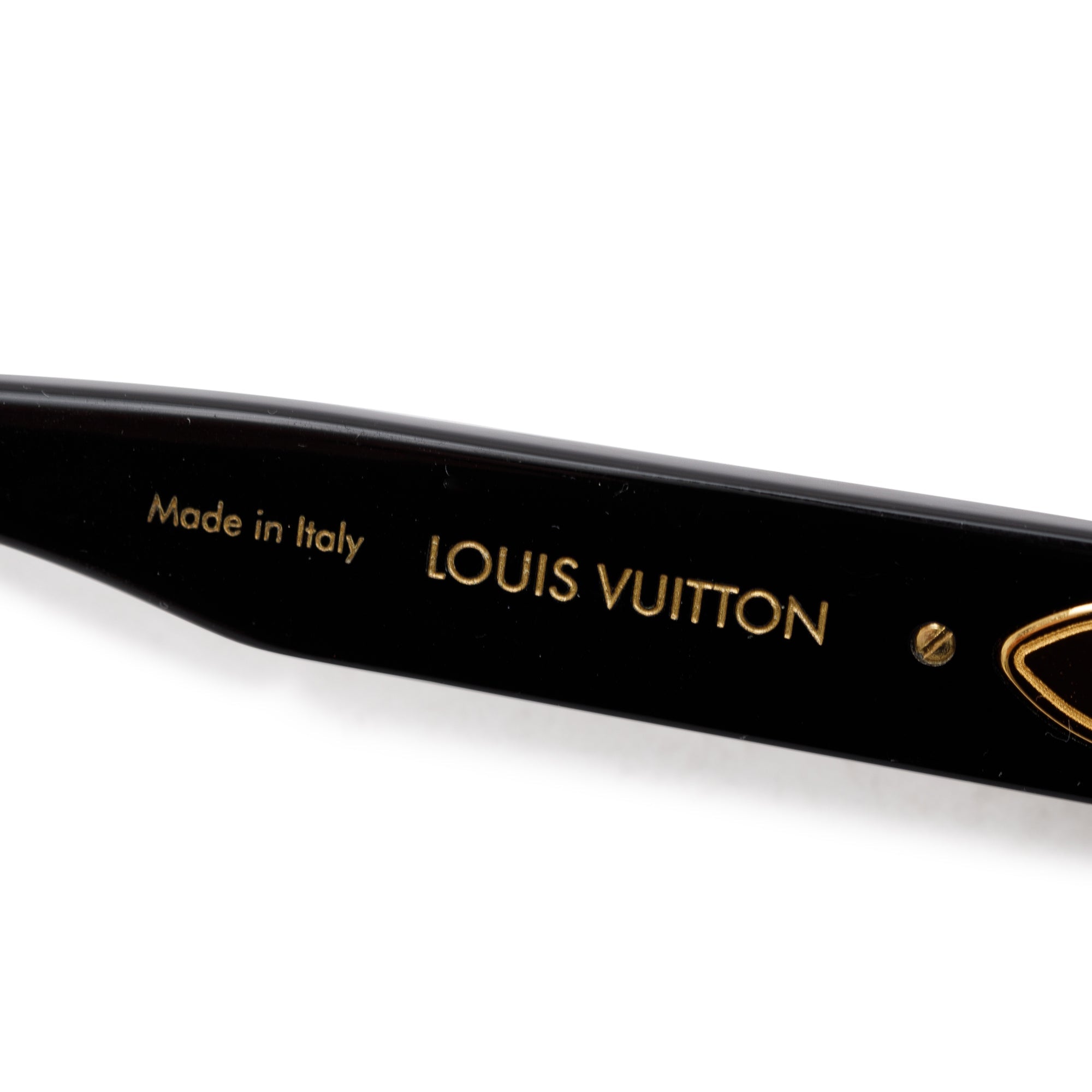 Louis Vuitton 2022 Black Acetate My Monogram Round Sunglasses w/ Box & Case