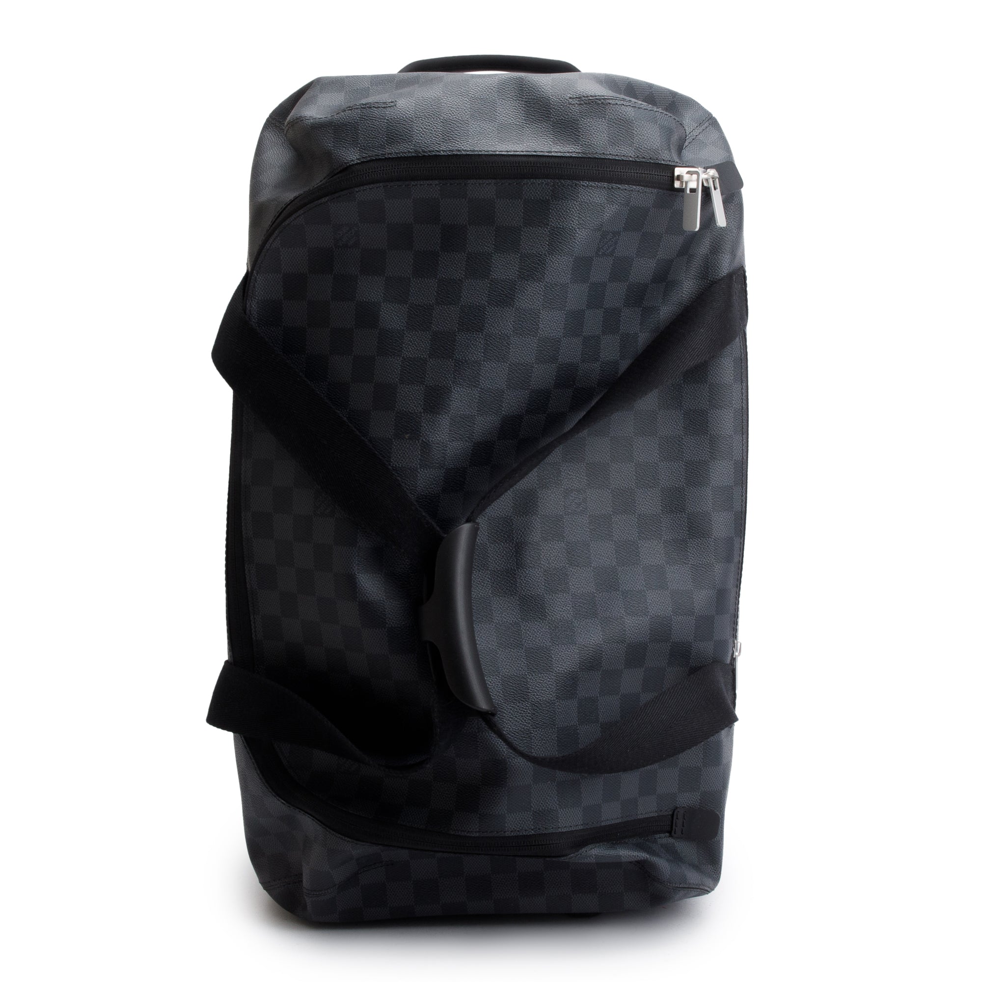 Louis Vuitton 2022 Black Damier Graphite Horizon Soft Duffle 55