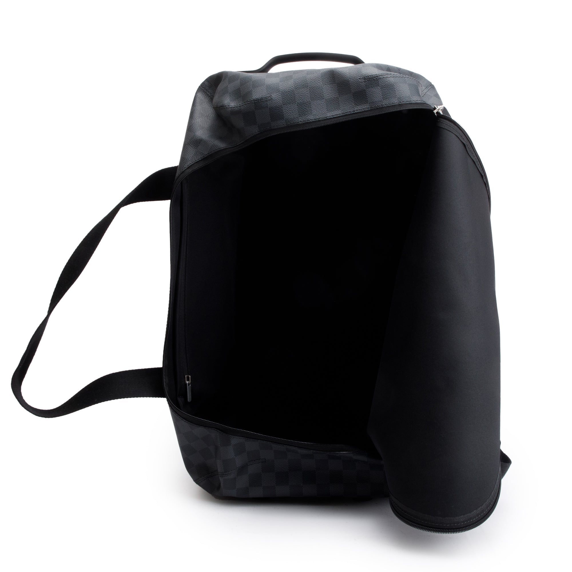 Louis Vuitton 2022 Black Damier Graphite Horizon Soft Duffle 55