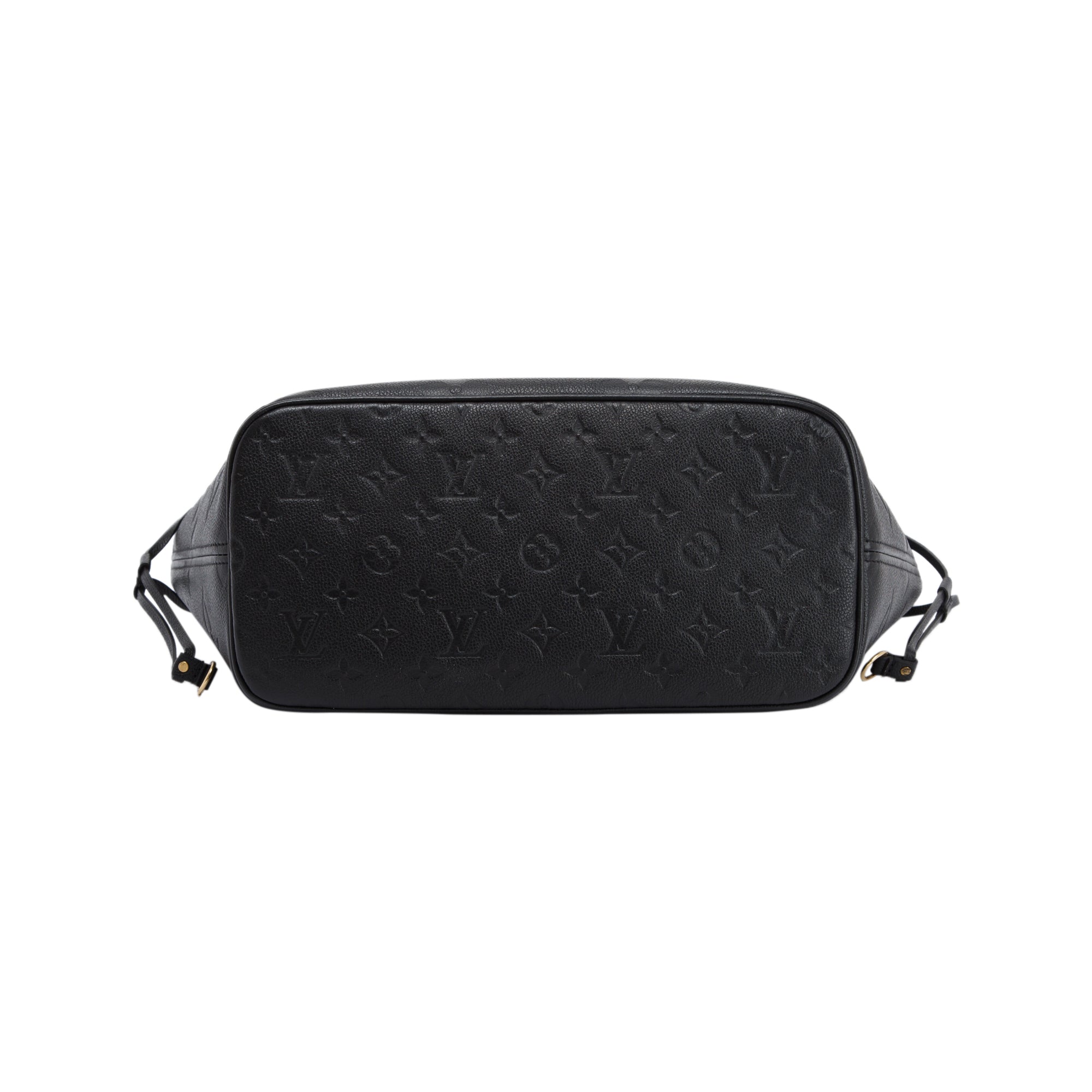 Louis Vuitton 2022 Black Empreinte Leather Neverfull MM w/ Pouch & Box