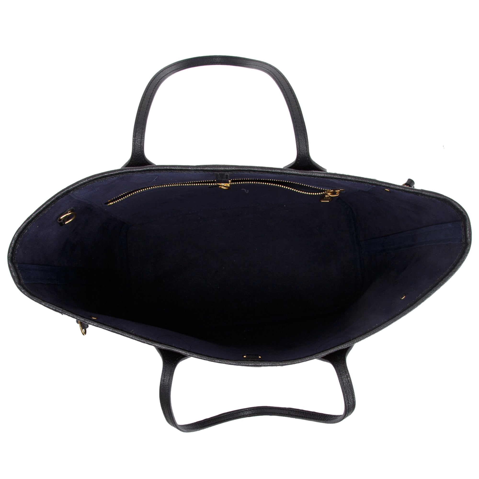 Louis Vuitton 2022 Black Empreinte Leather Neverfull MM w/ Pouch & Box