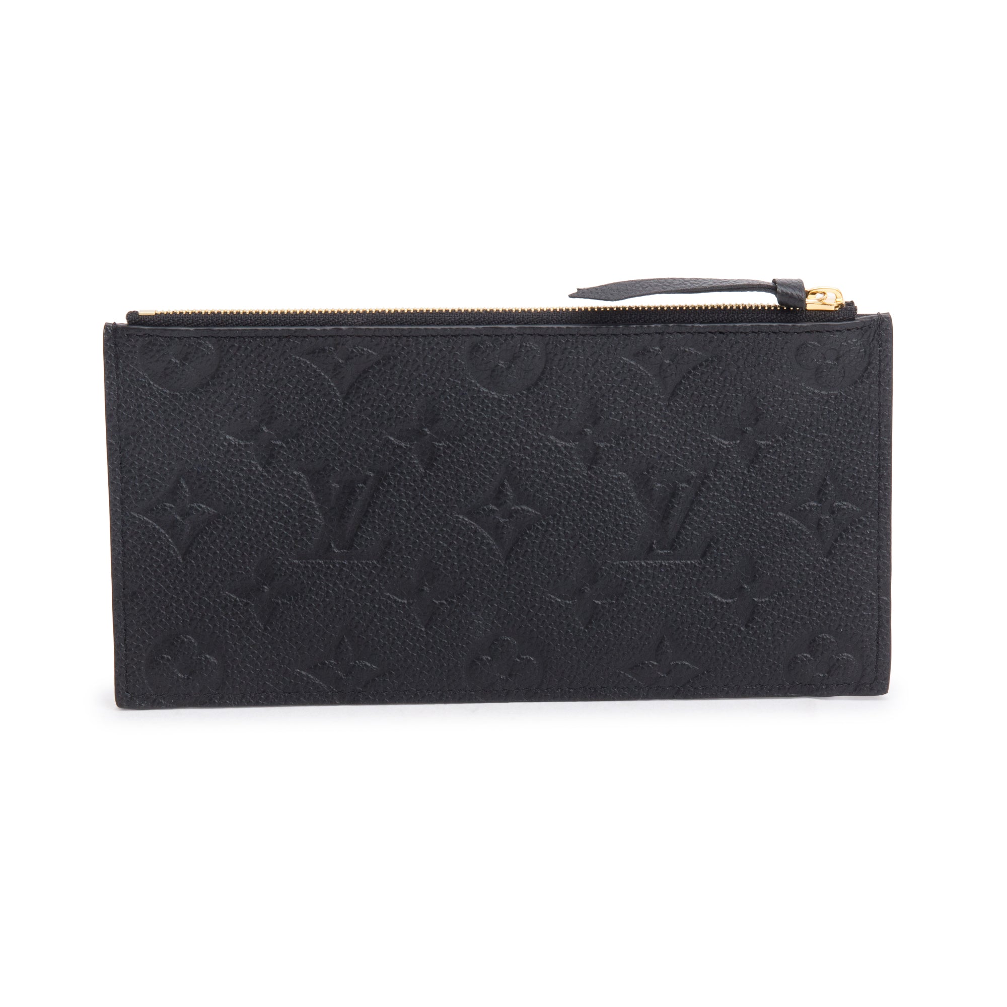 Louis Vuitton 2022 Black Empreinte Leather Pochette Felicie Zip Pouch Insert