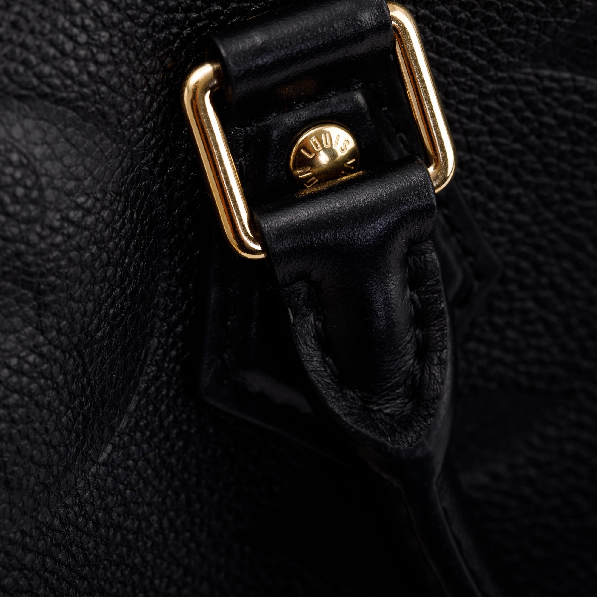 Louis Vuitton 2022 Black Empreinte Speedy Bandouliere 25