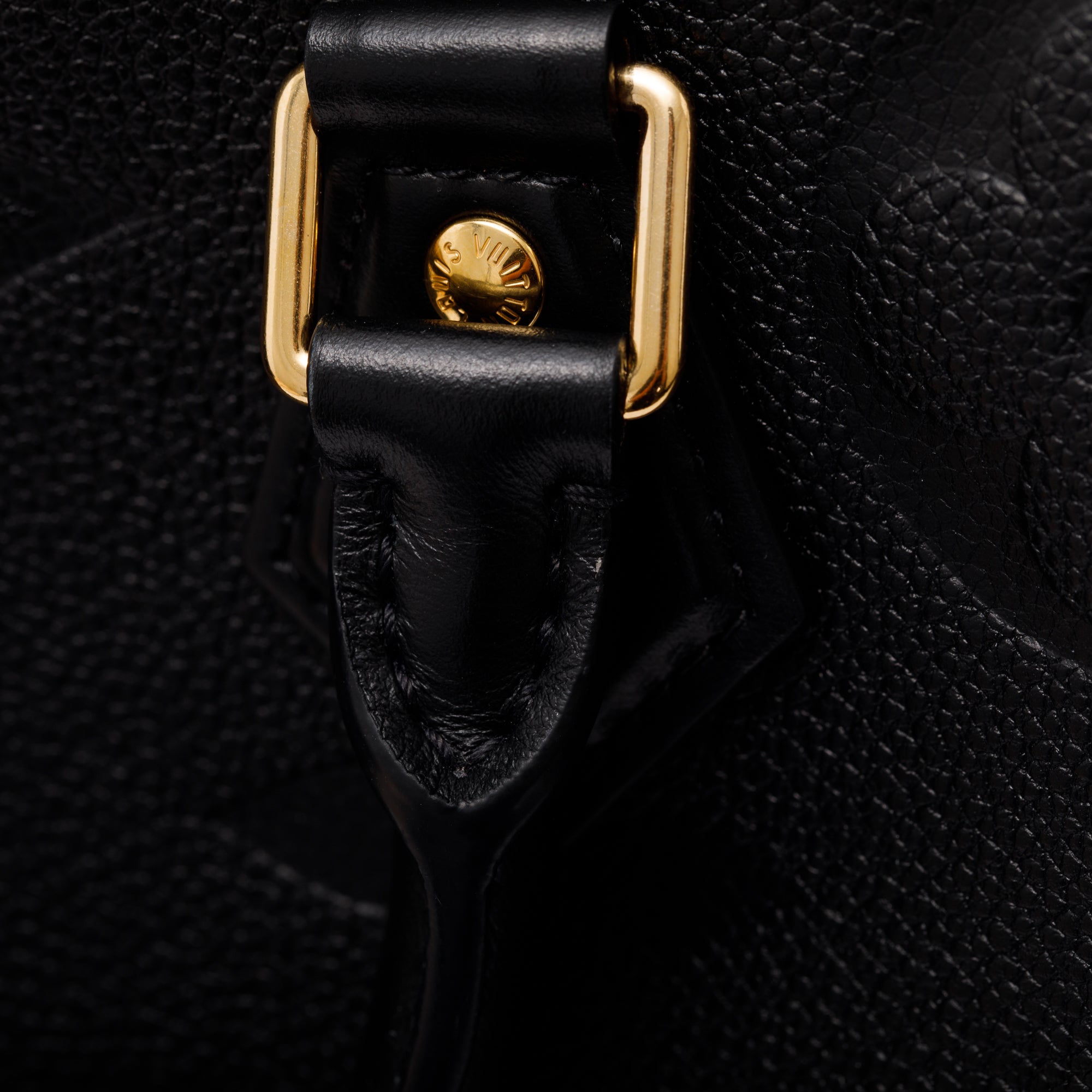 Louis Vuitton 2022 Black Empreinte Speedy Bandouliere 25