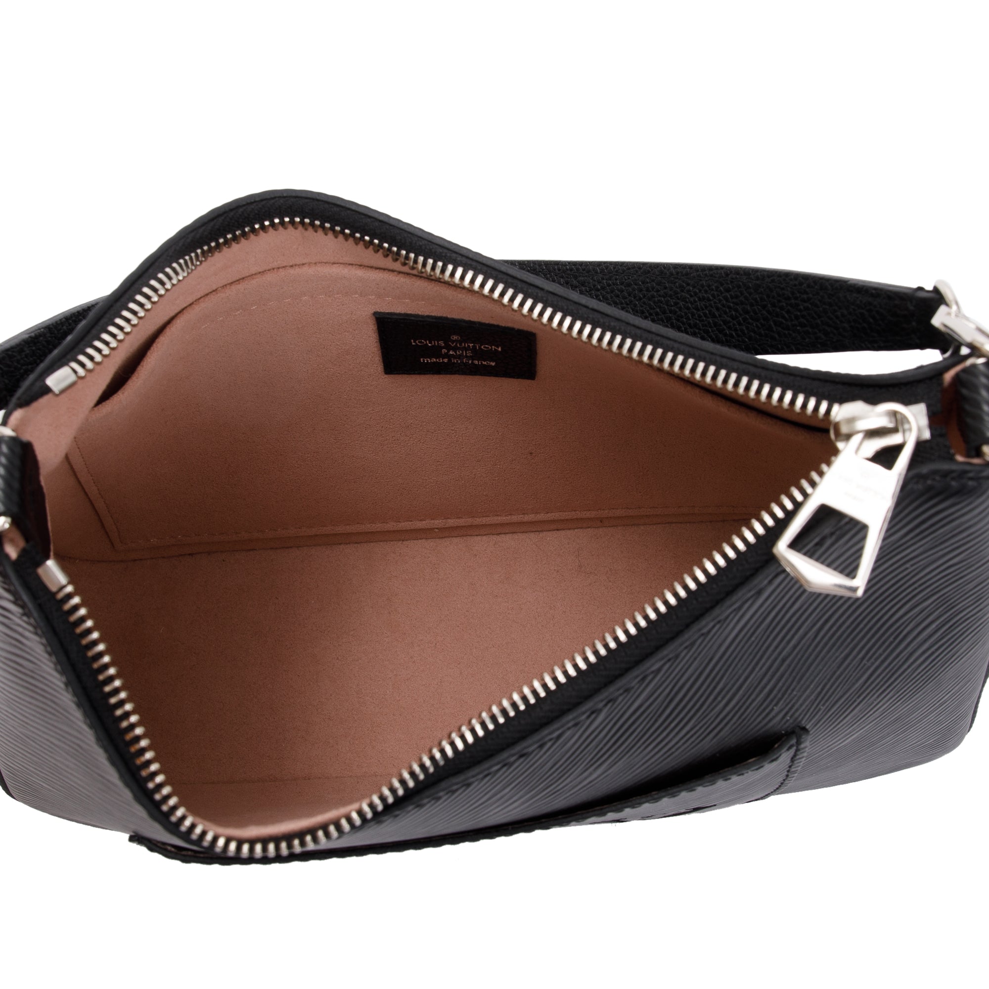 Louis Vuitton 2022 Black Epi Leather Marelle Quartz Bag w/ Box, Straps & Zip Pouch