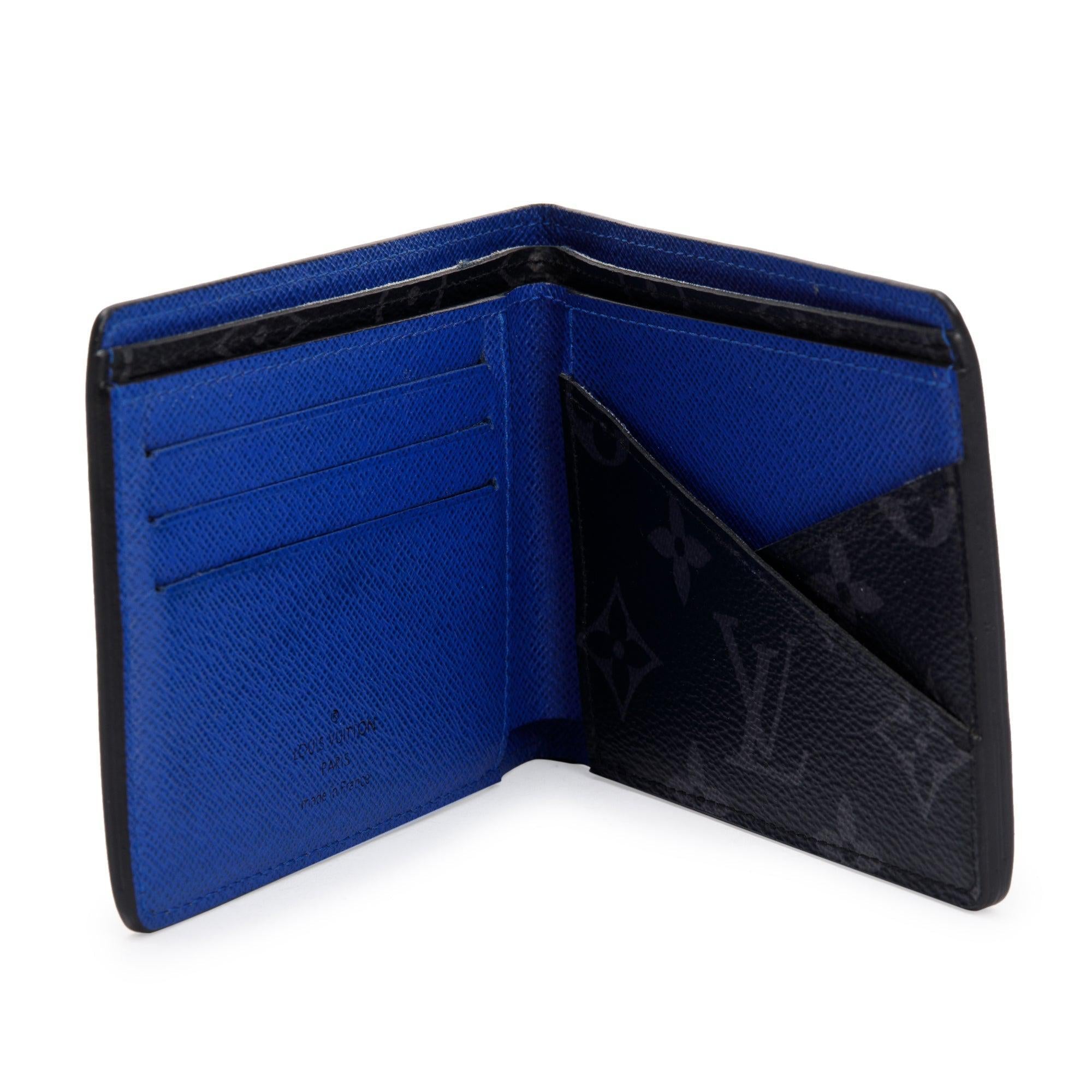 Louis Vuitton 2022 Black Epi Leather & Monogram Eclipse Multiple Wallet