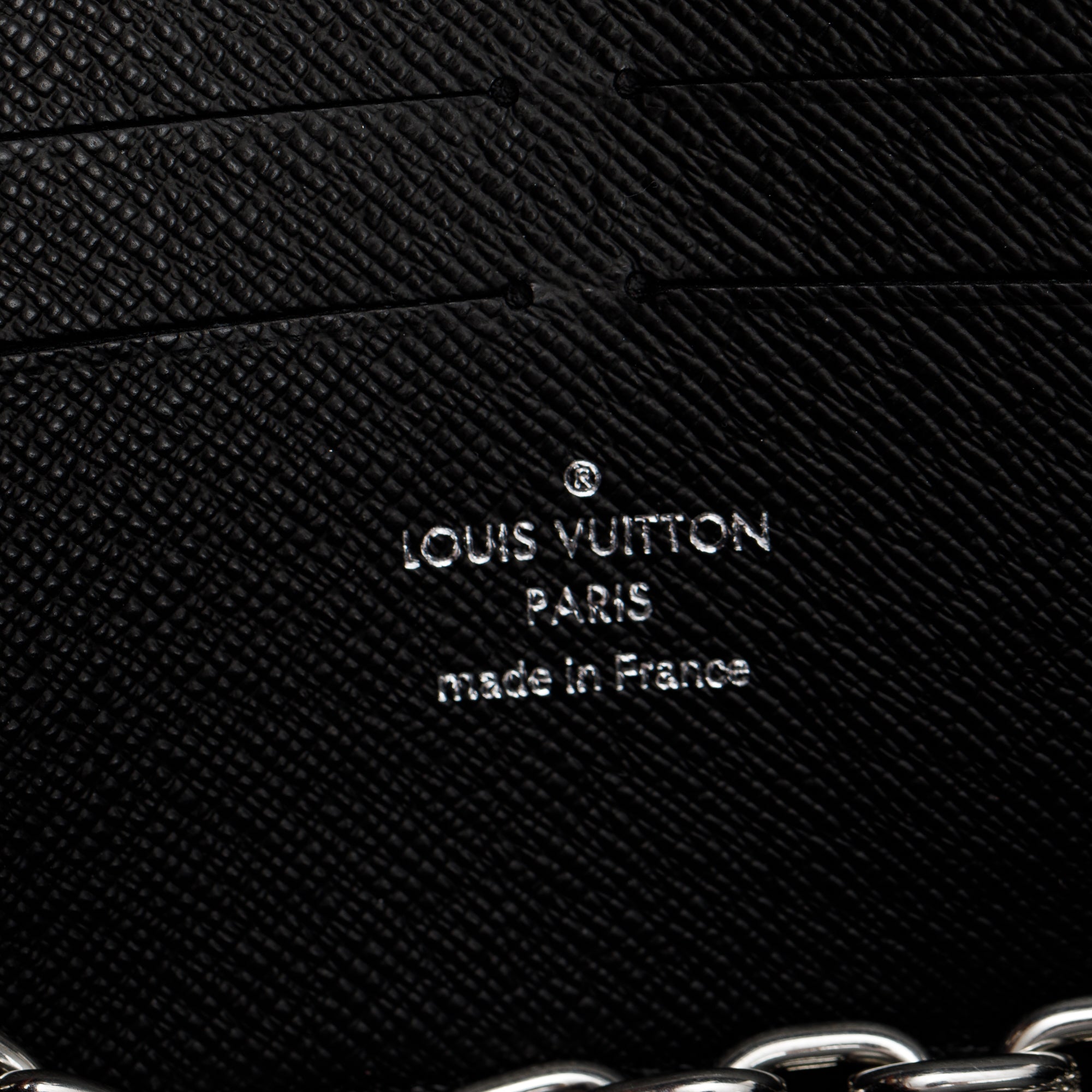 Louis Vuitton 2022 Black Epi Leather Twist Chain Wallet w/ Box