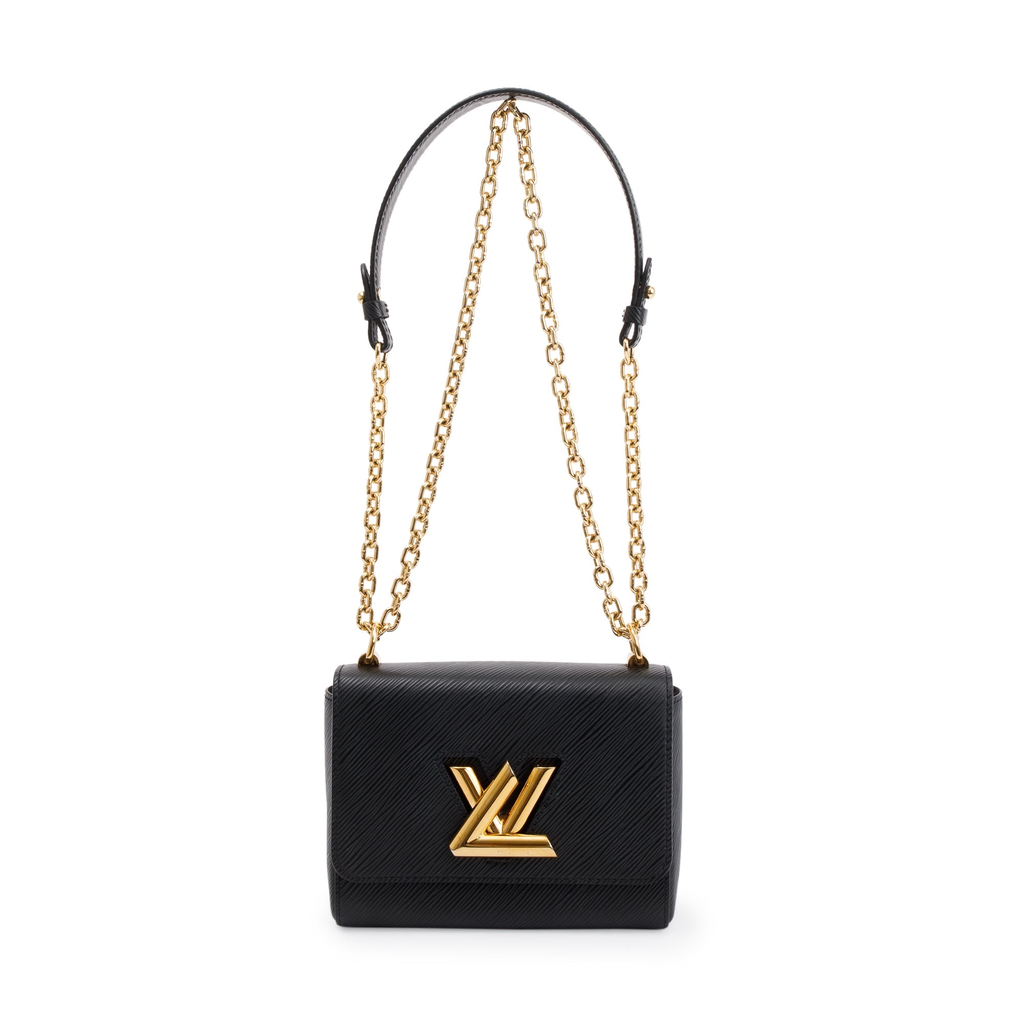 Louis Vuitton 2022 Black Epi Leather Twist PM Shoulder Bag