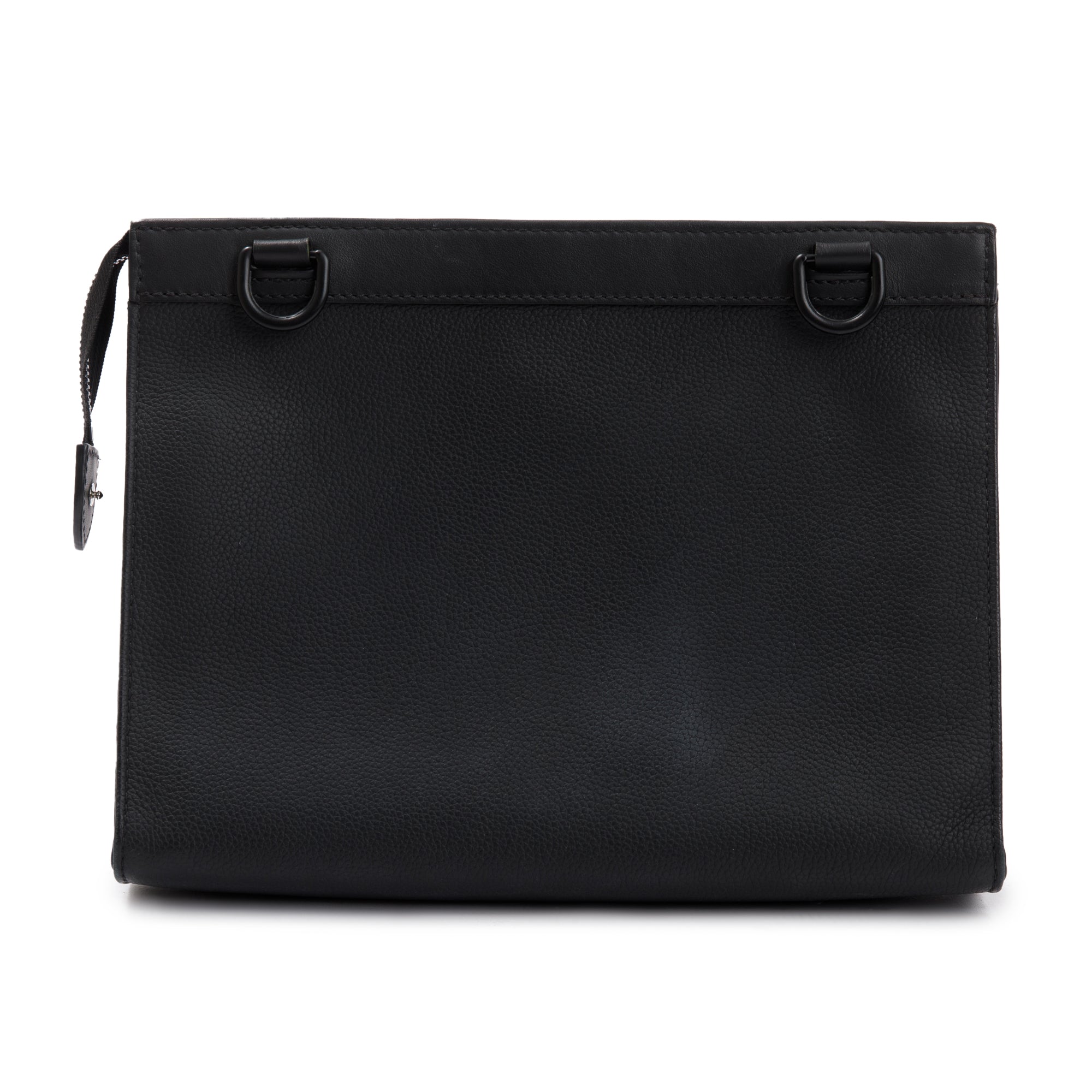 Louis Vuitton 2022 Black LV Aerogram Calfskin Leather Messenger Voyage w/ Receipt