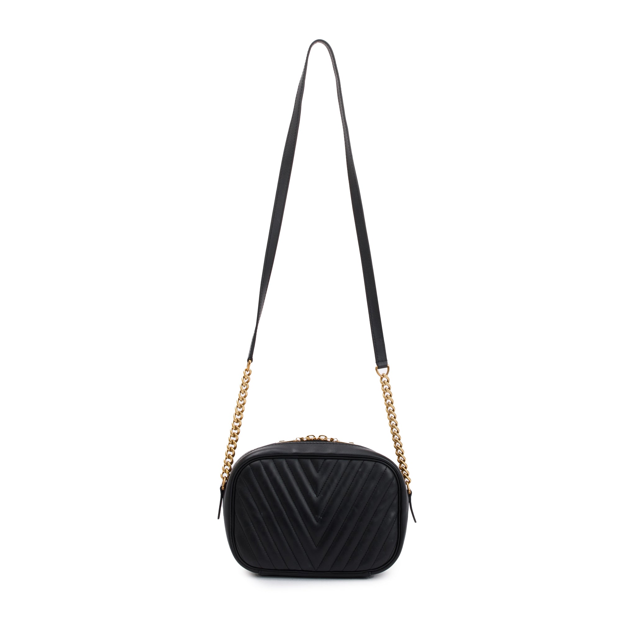 Louis Vuitton 2022 Black Leather New Wave Camera Bag