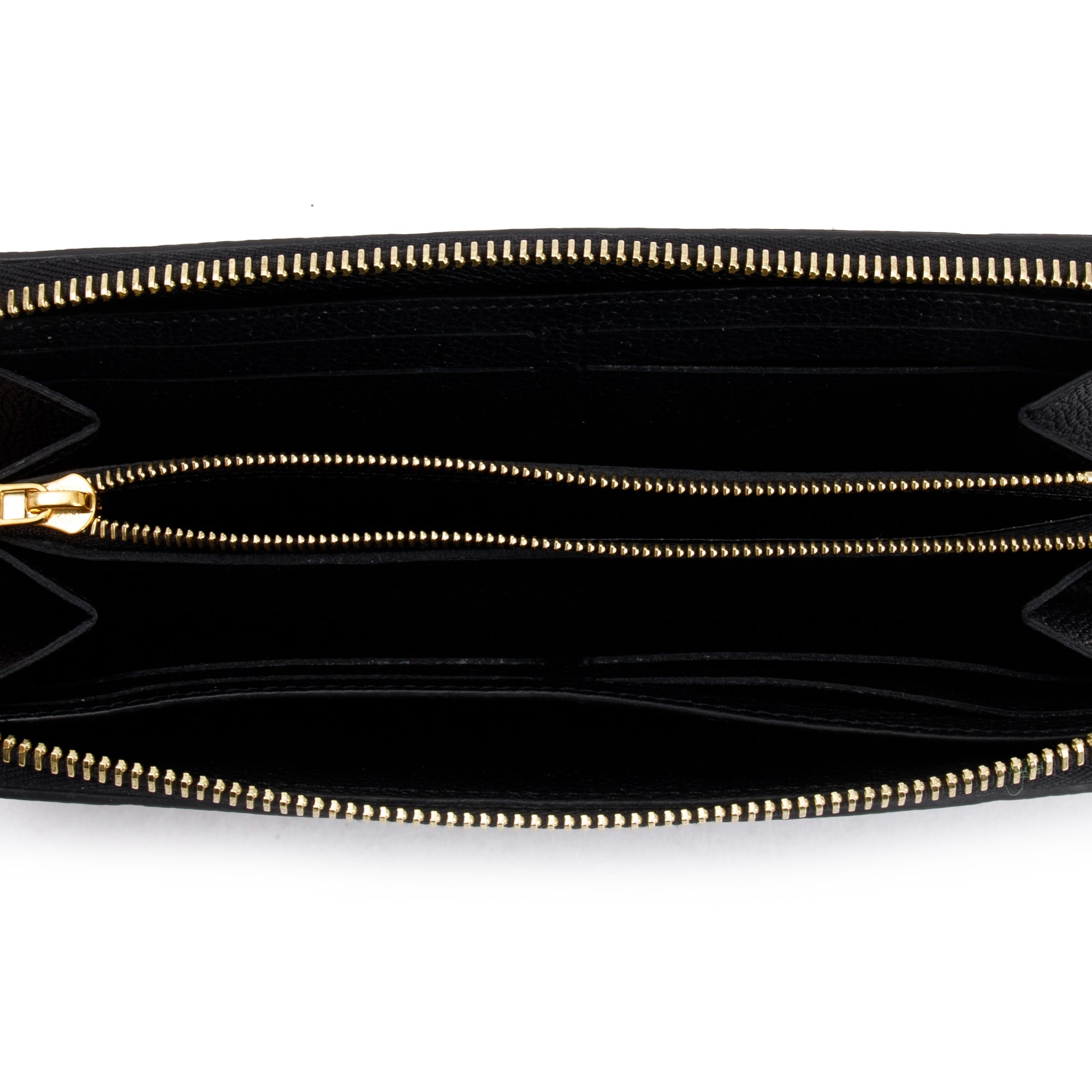 Louis Vuitton 2022 Black Monogram Empreinte Clemence Wallet w/ Box