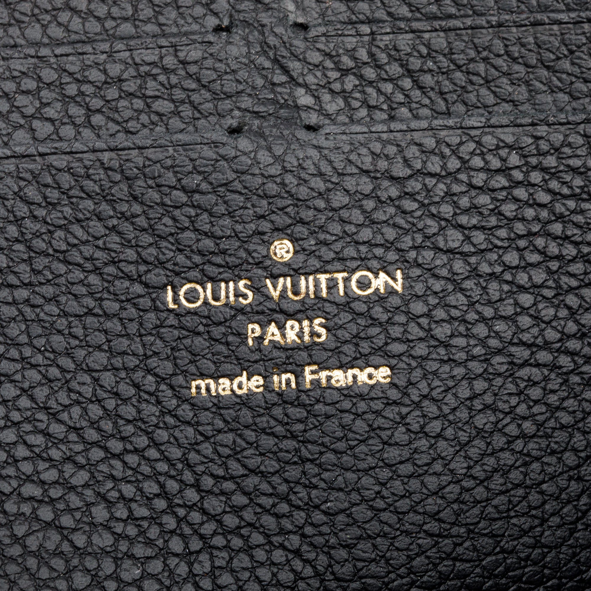 Louis Vuitton 2022 Black Monogram Empreinte Clemence Wallet w/ Box