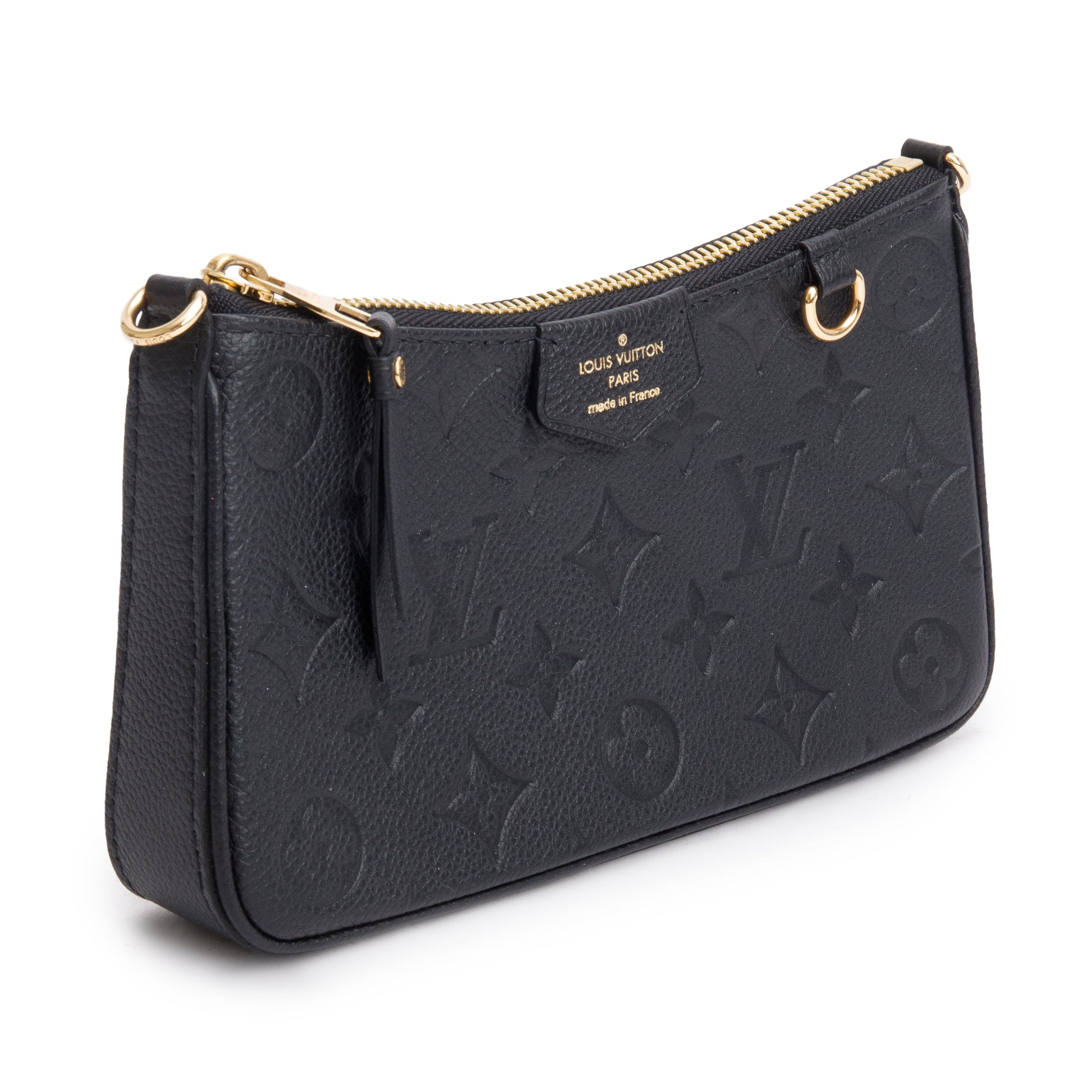 Louis Vuitton 2022 Black Monogram Empreinte Easy Pouch w/ Receipt