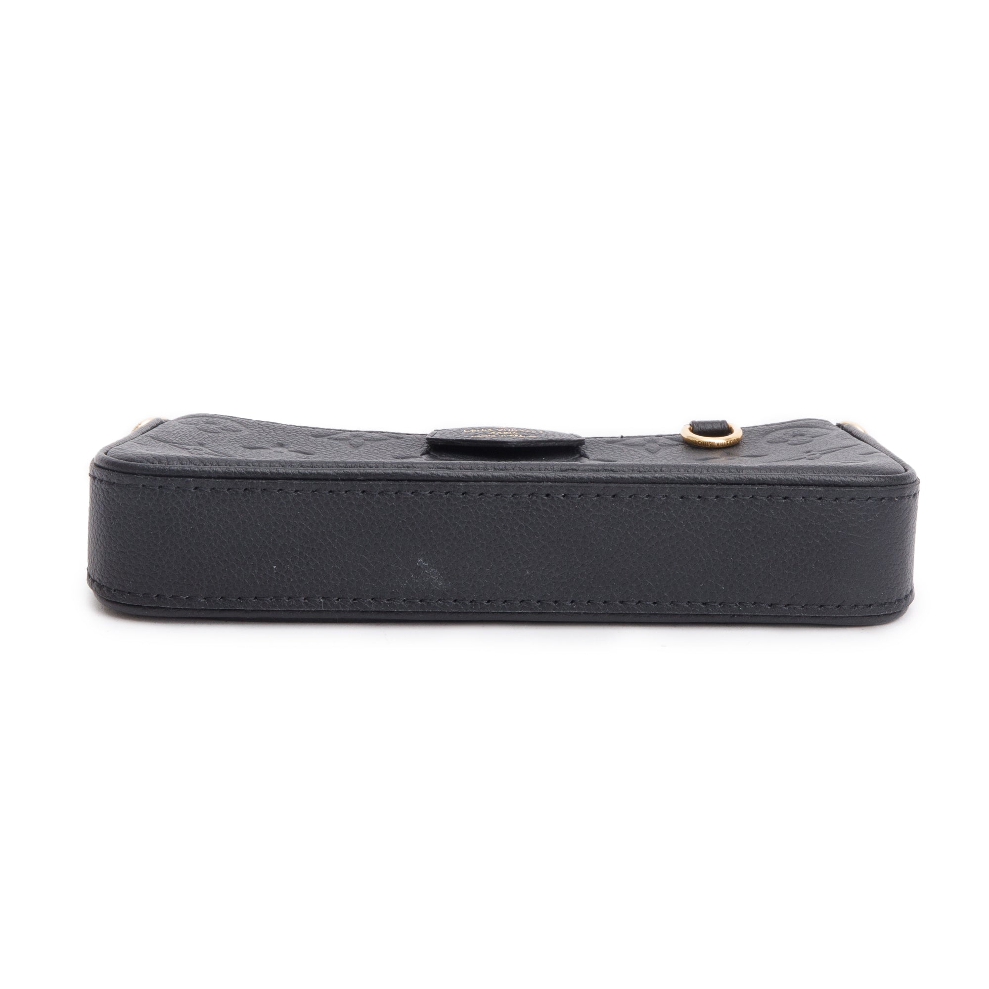 Louis Vuitton 2022 Black Monogram Empreinte Easy Pouch w/ Receipt